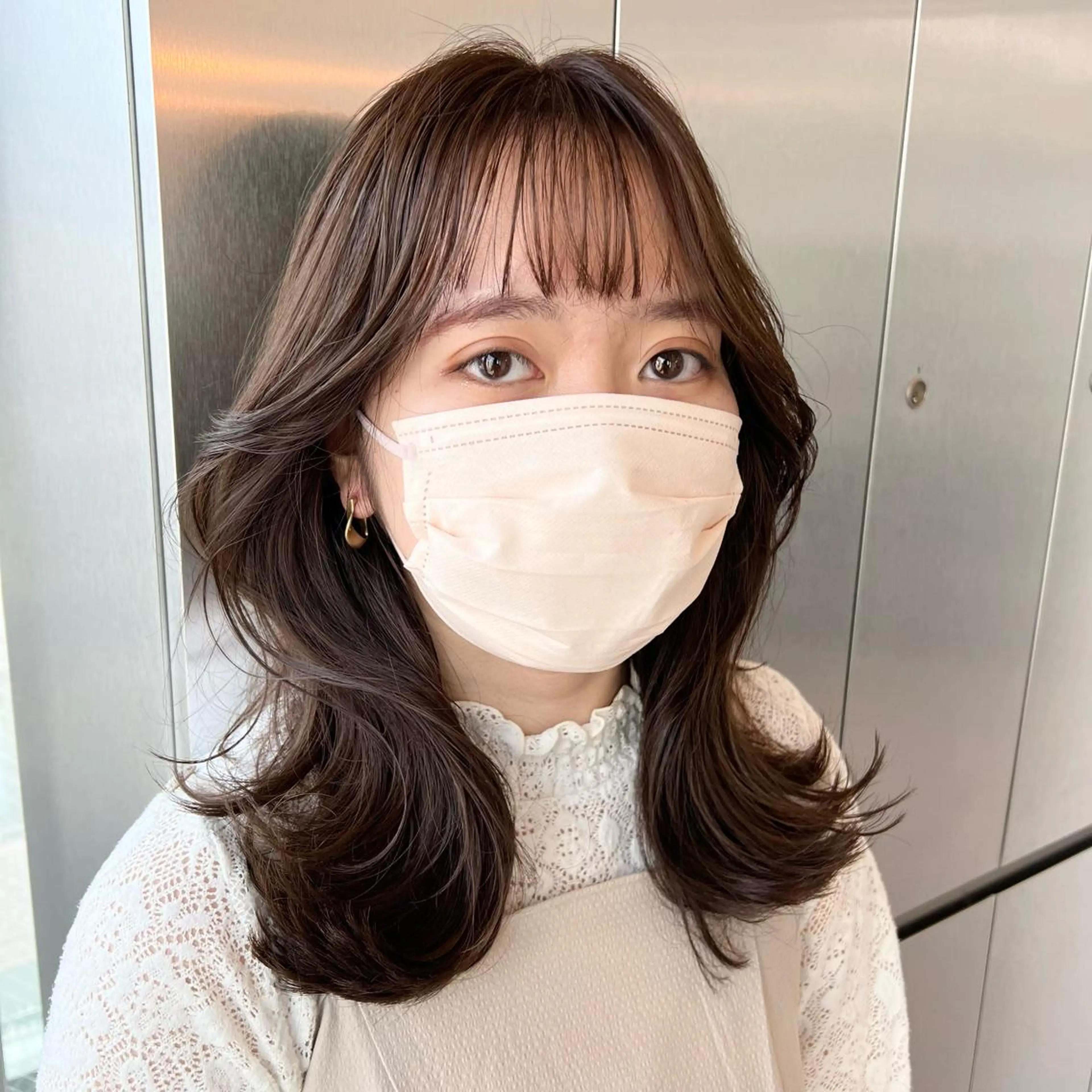 ミディアム くびれヘア 🫧髪質改善•艶カラ ー特化🫧谷奥甲太のヘアスタイル