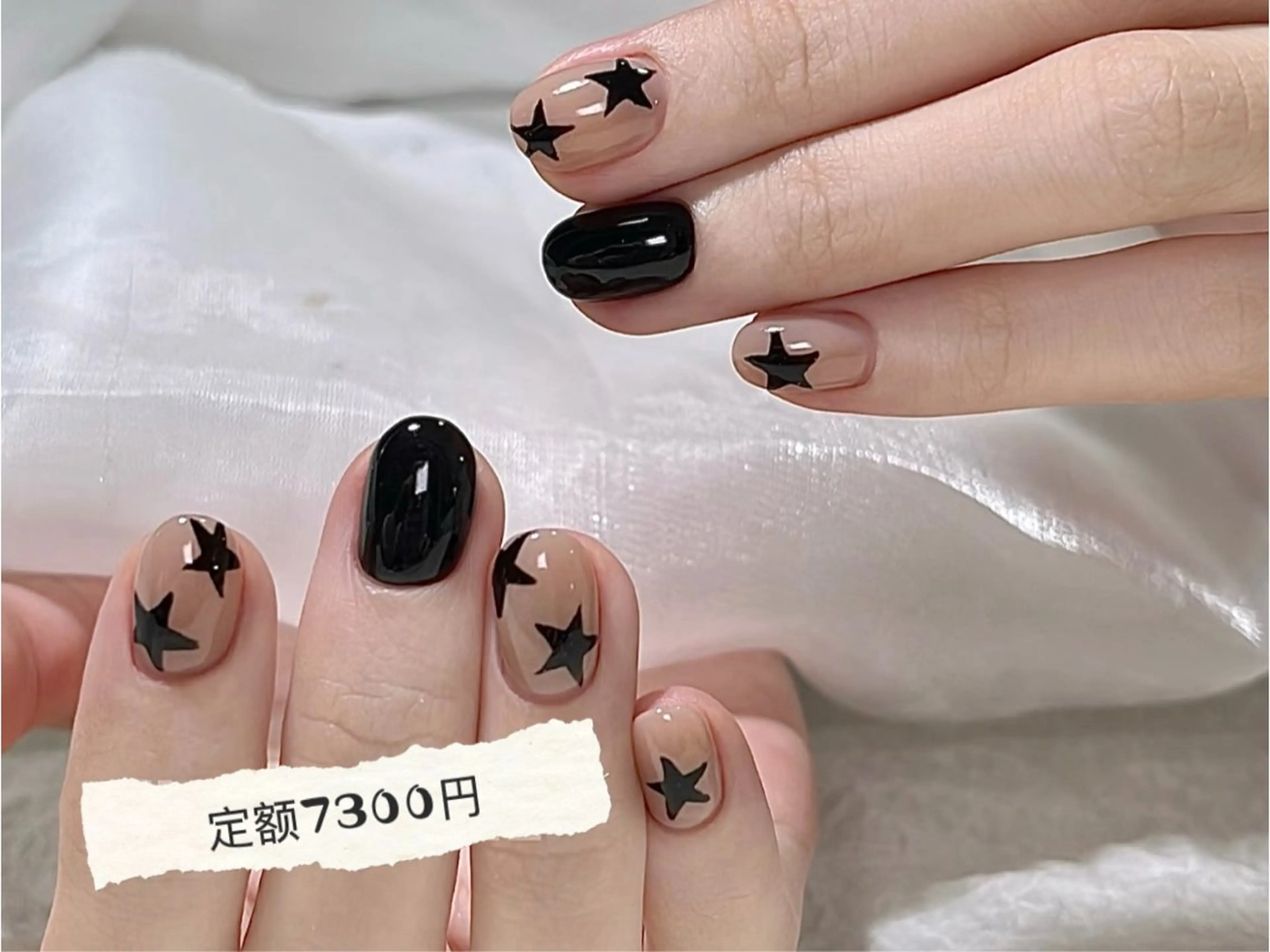 ネイル チークネイル 長さ出し フットネイル フレンチネイル ガラスフレンチ Nailsalon Ennyのネイルデザイン