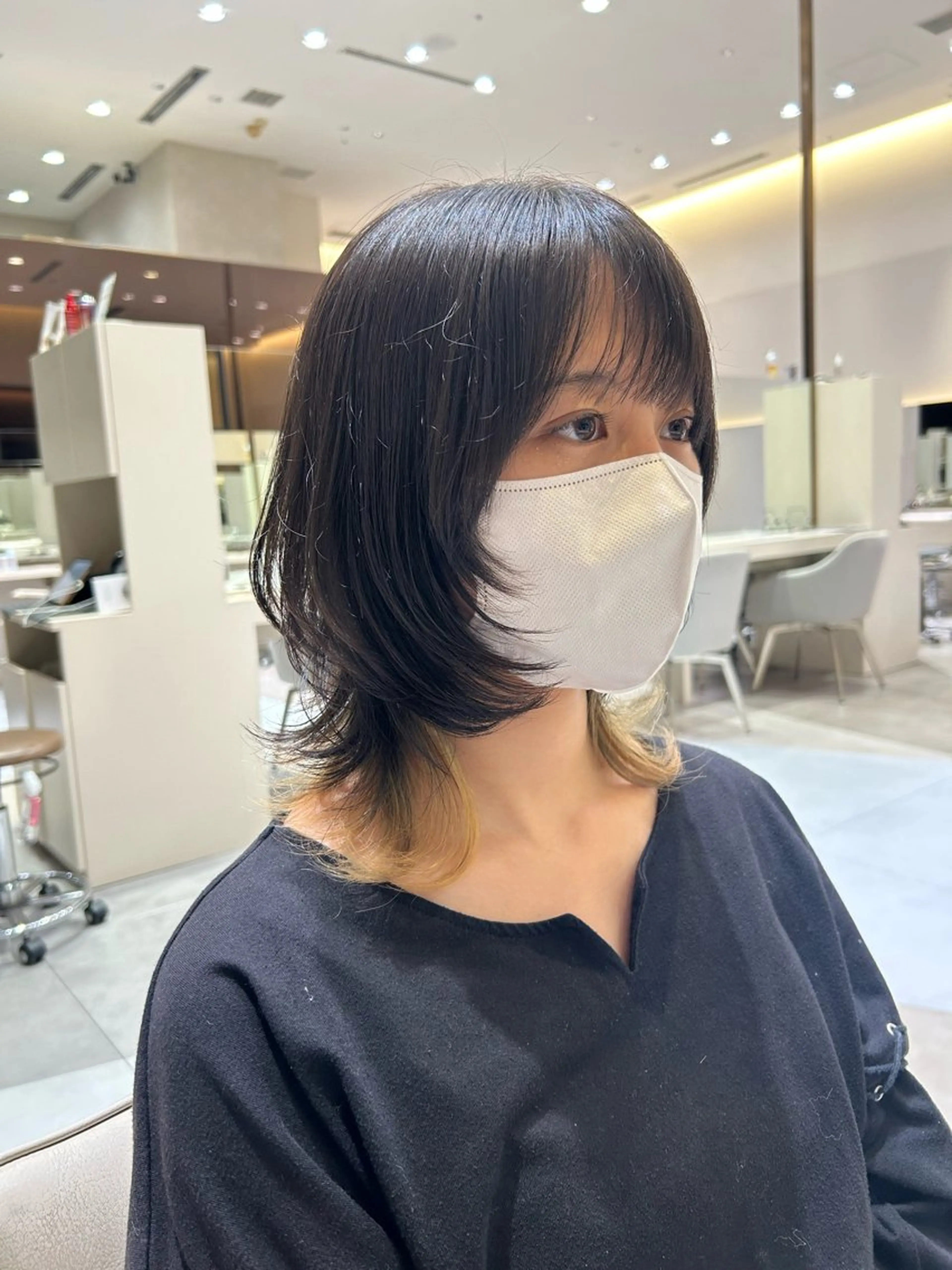 ✨小顔カット+デザインカラー🩵の写真