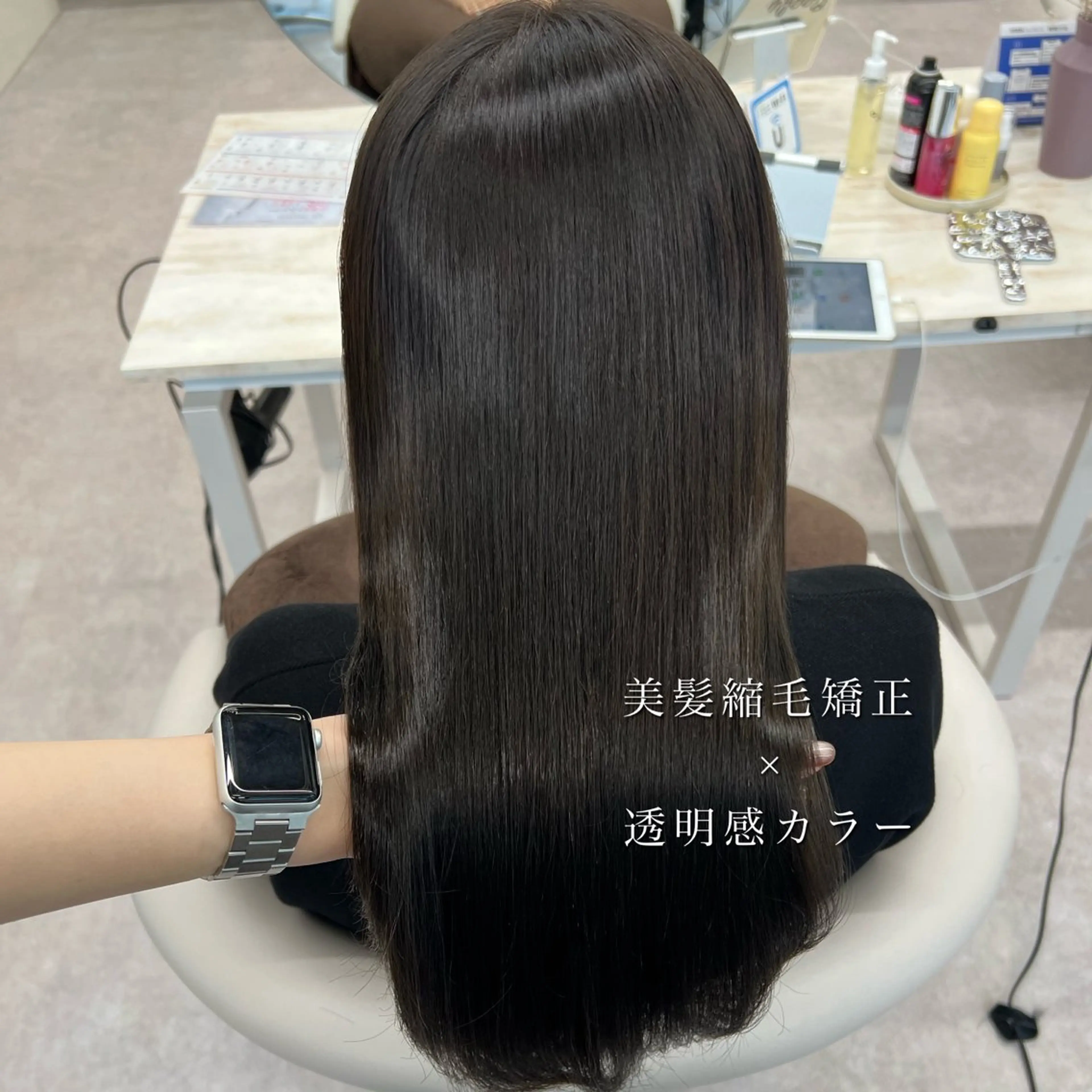 ロング カラー 縮毛矯正 カット ヘアカラー 縮毛矯正 トリートメント 美髪矯正/髪質改善/ 艶髪🤍伊藤梨紗のヘアスタイル