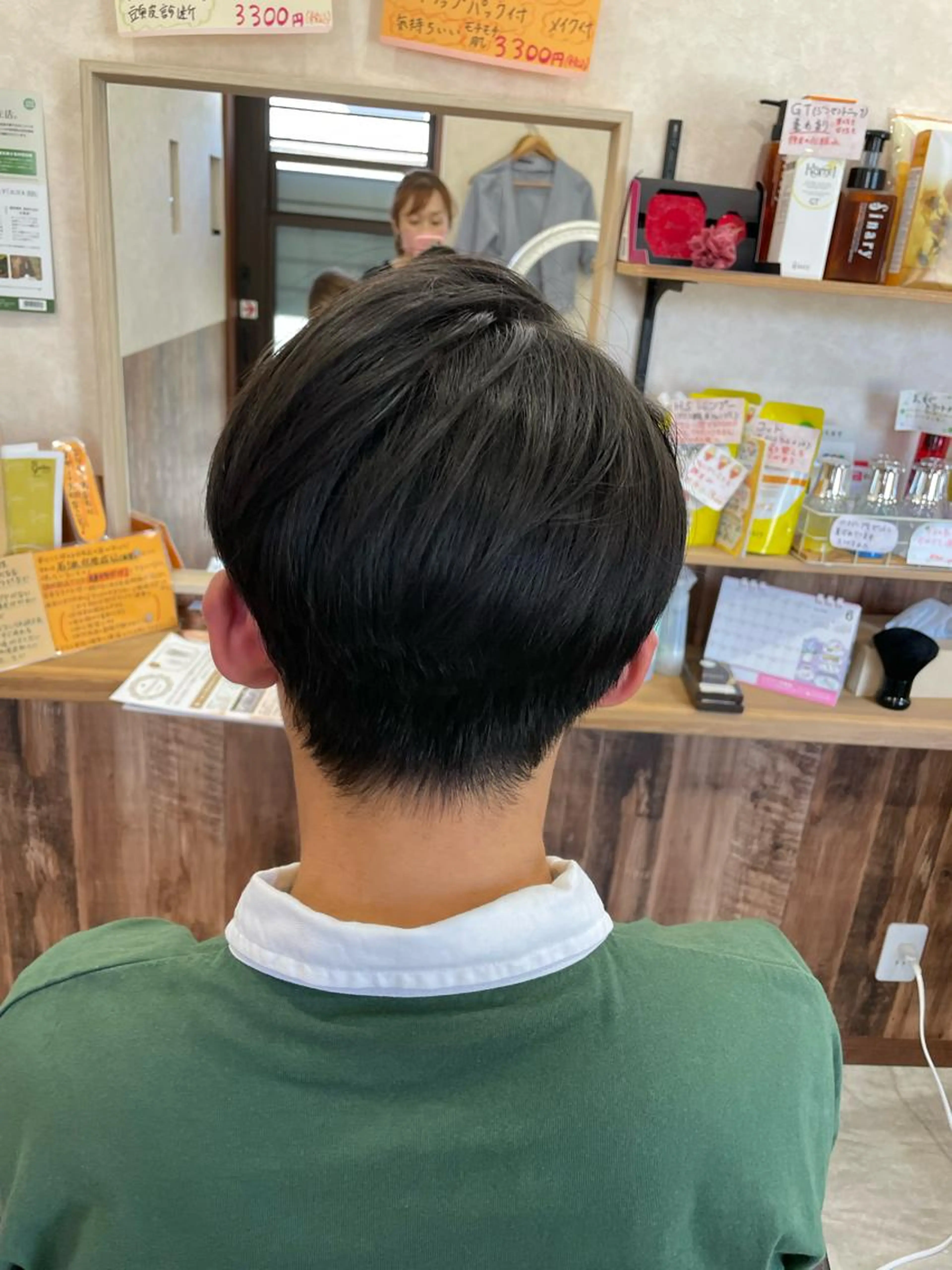 小学生、中学生　男の子、女の子　ブロー仕上げ、シャンプーなしの写真