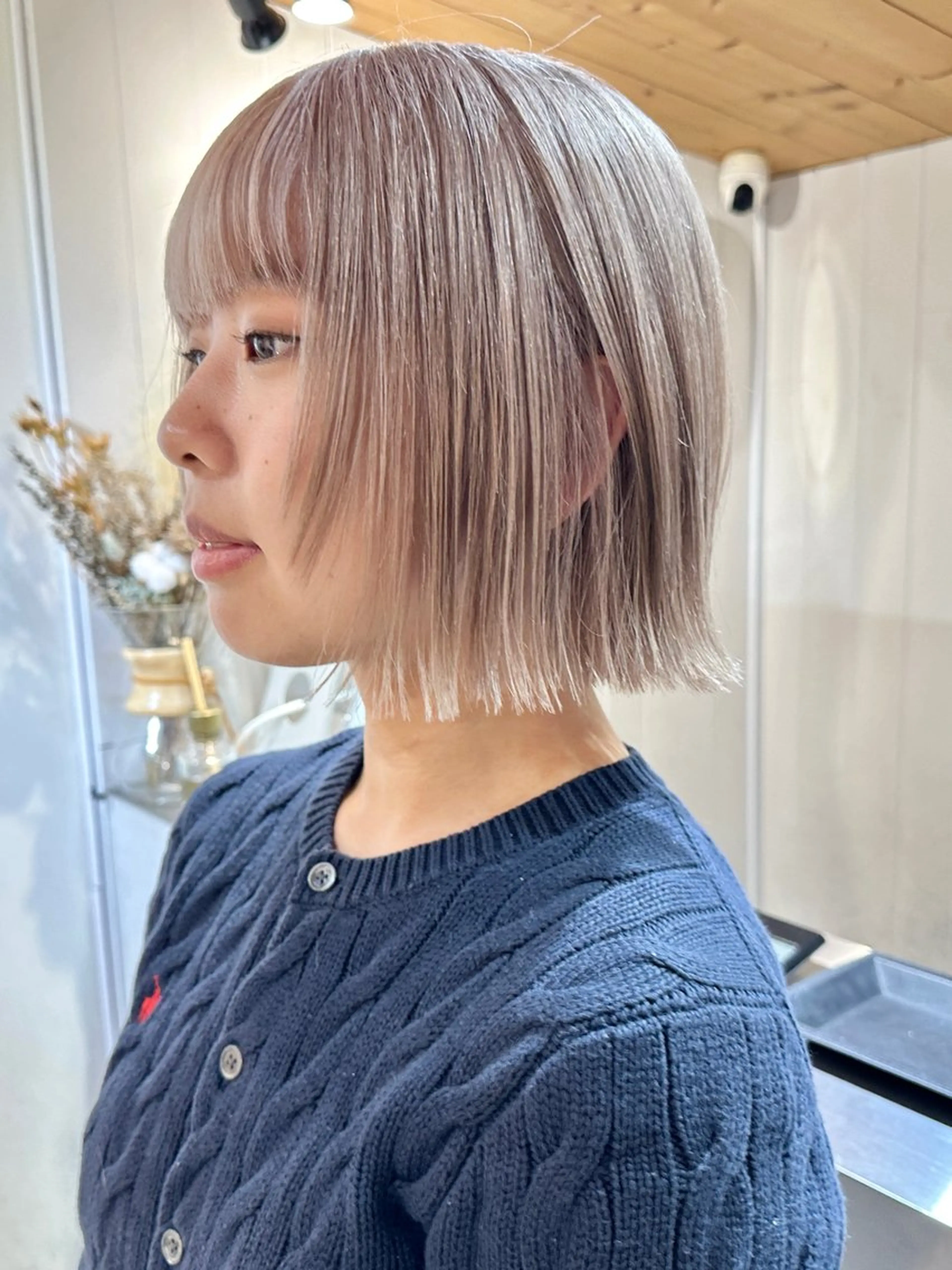 ミディアム カラー カット ヘアカラー トリートメント ブリーチダブルカラー 【koide】のヘアスタイル