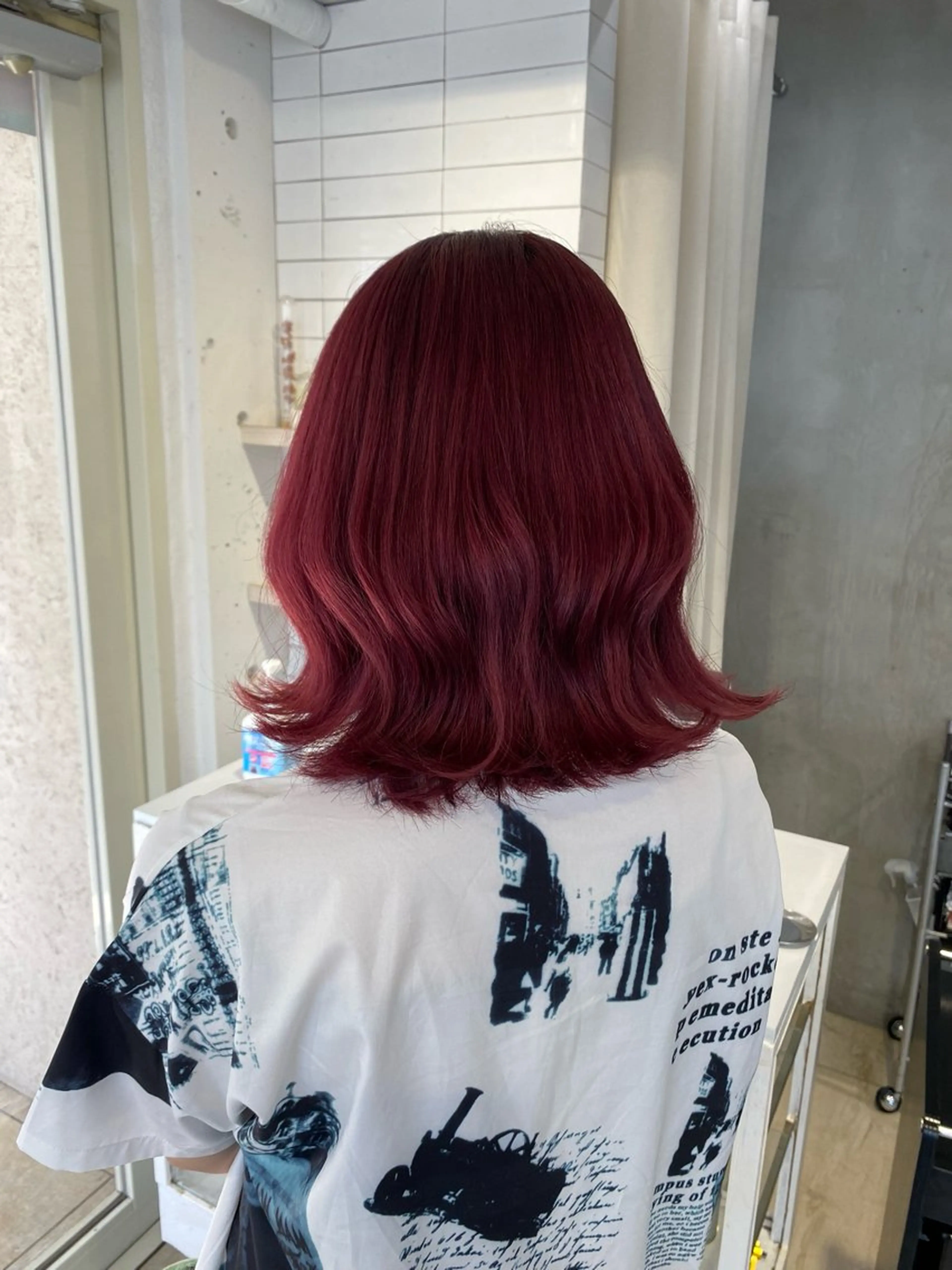 ミディアム カラー 🫧うる艶ハイトーン 🫧💘サヤ💘のヘアスタイル