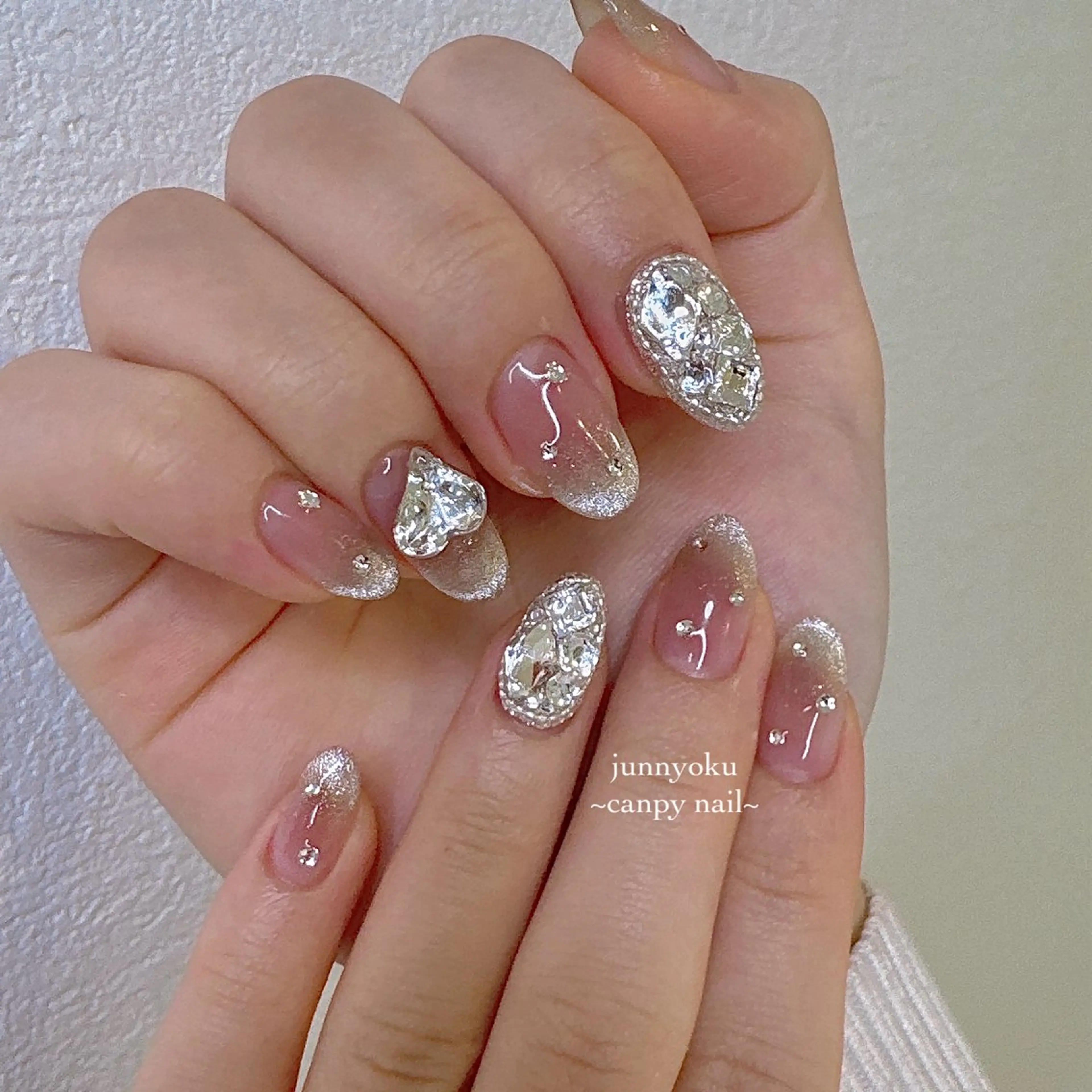 ネイル ハンドネイル 韓国ネイル/ワンホン ネイル🎀表参道3分のネイルデザイン