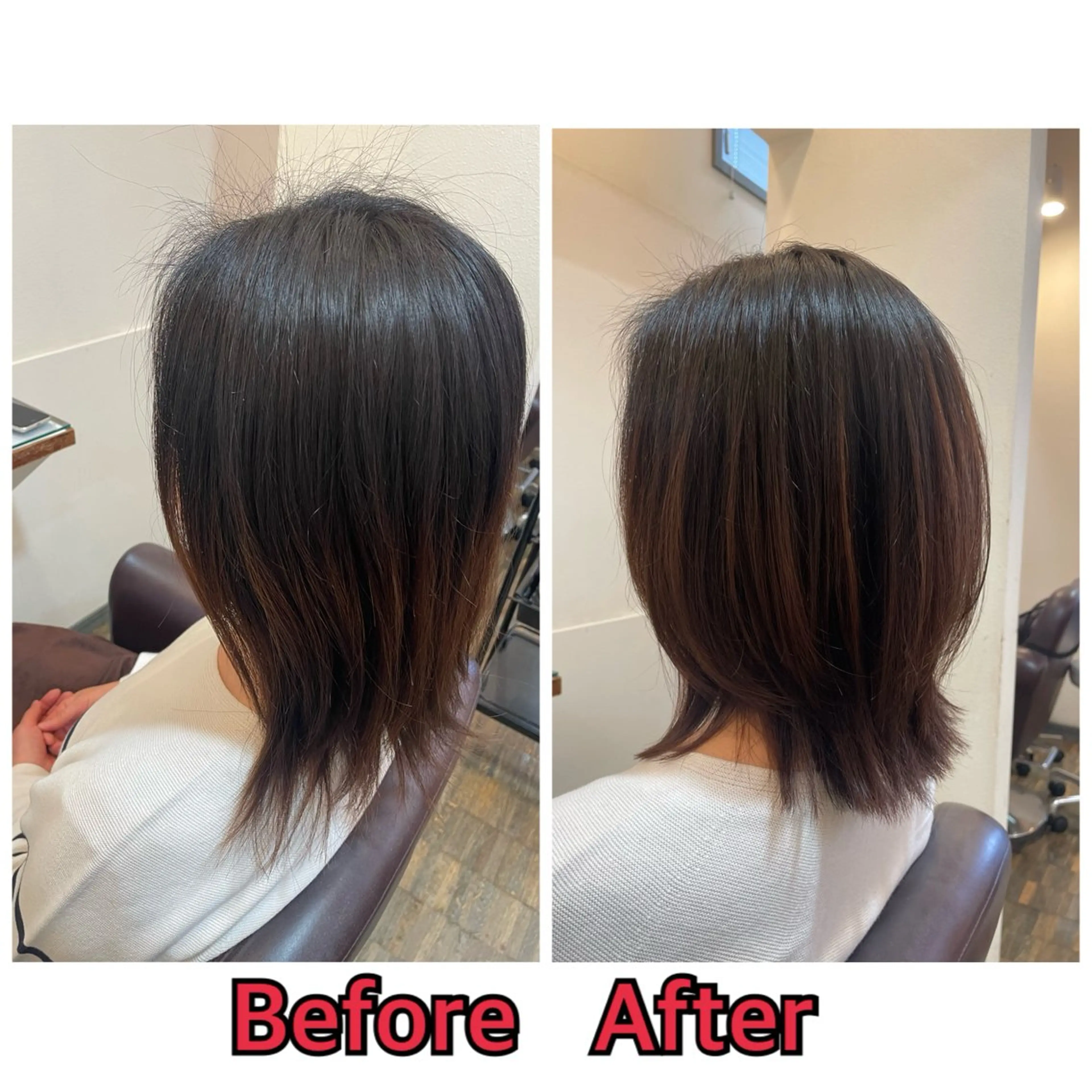 ミディアム 平 真亜里のヘアスタイル