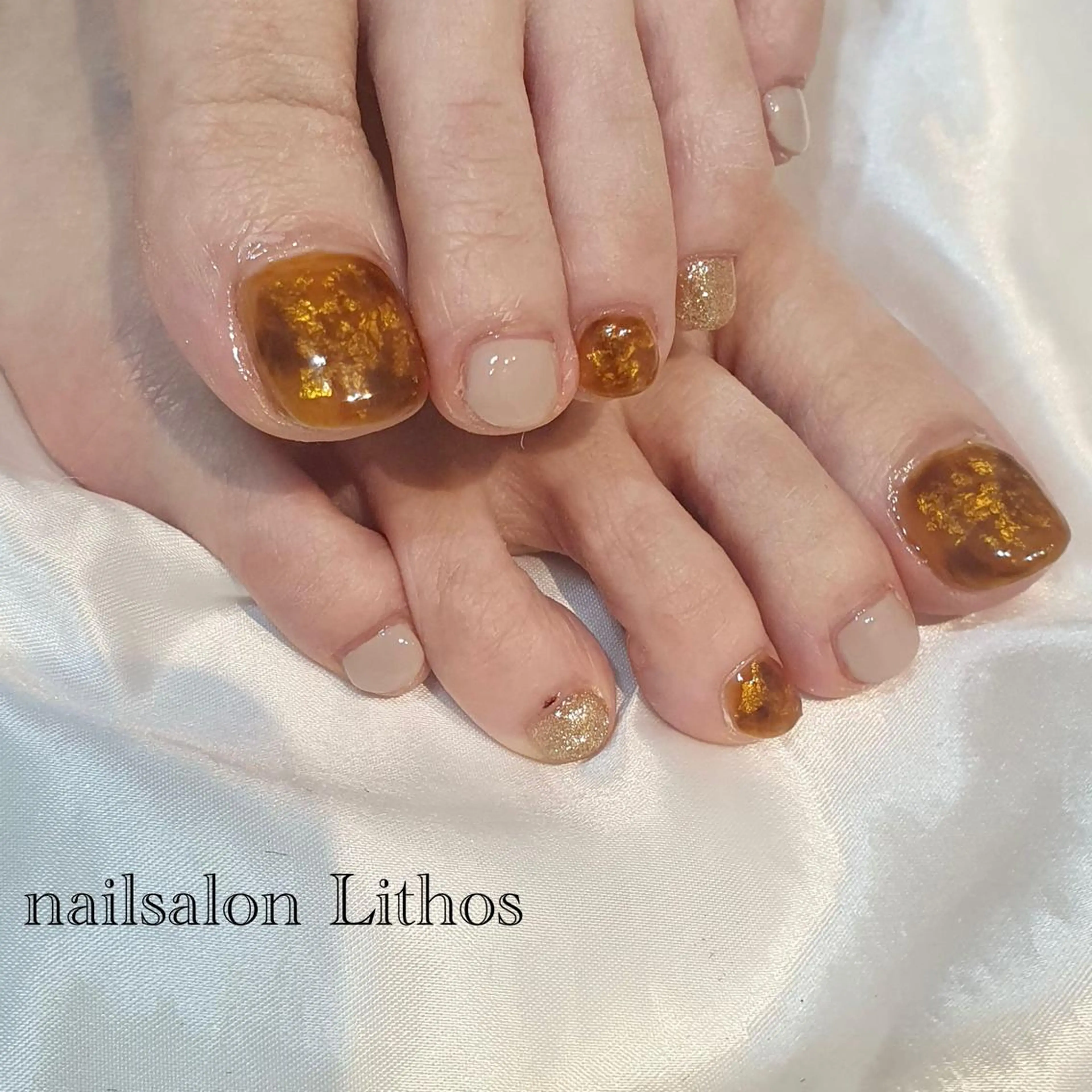 ネイル フットネイル nailsalon Lithos所属・nailsalon Recontreのネイルデザイン