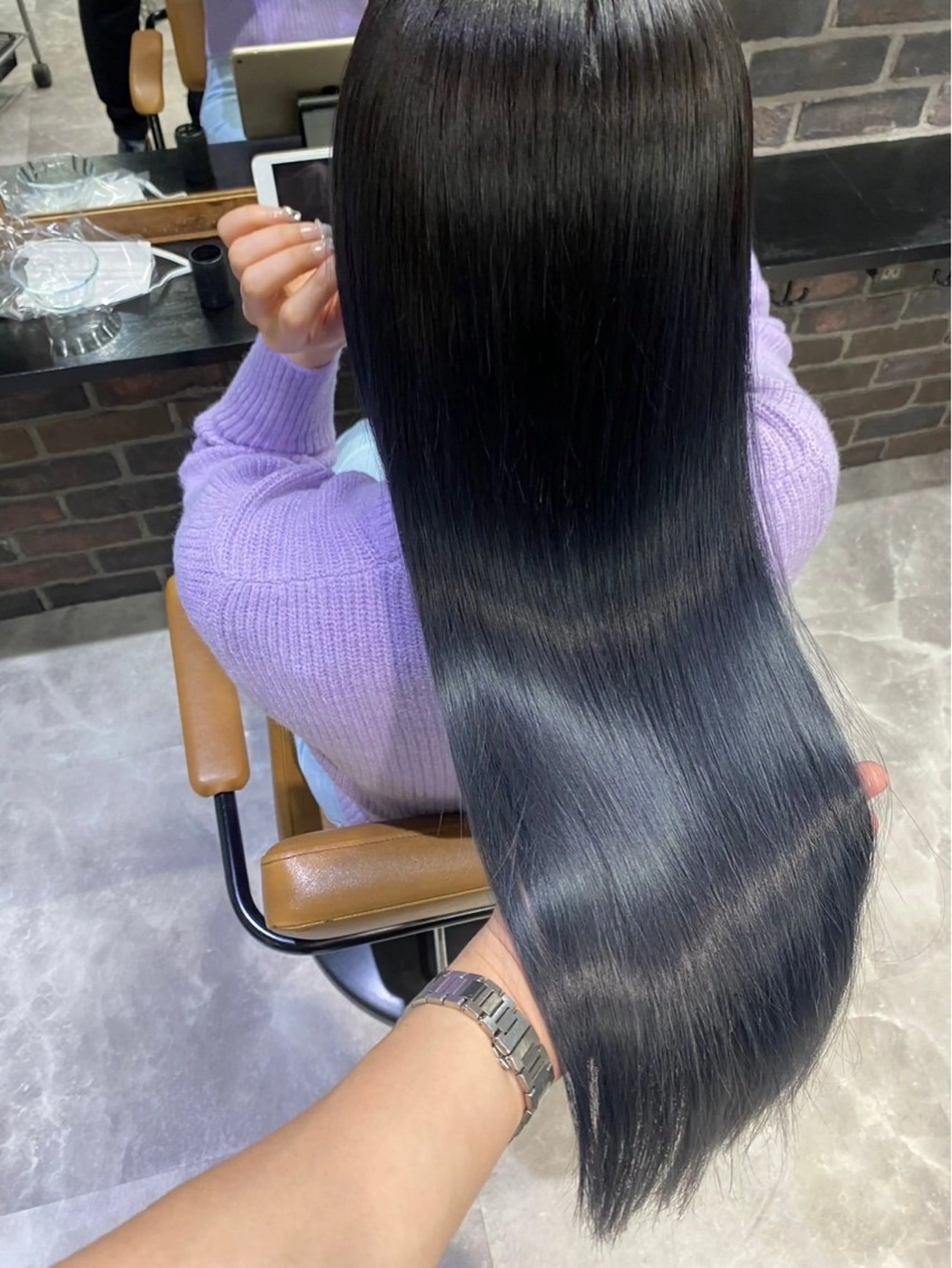 🧸2回目以降限定menu🧸♡イルミナカラー+髪質改善(ULTOWA)トリートメント♡の写真