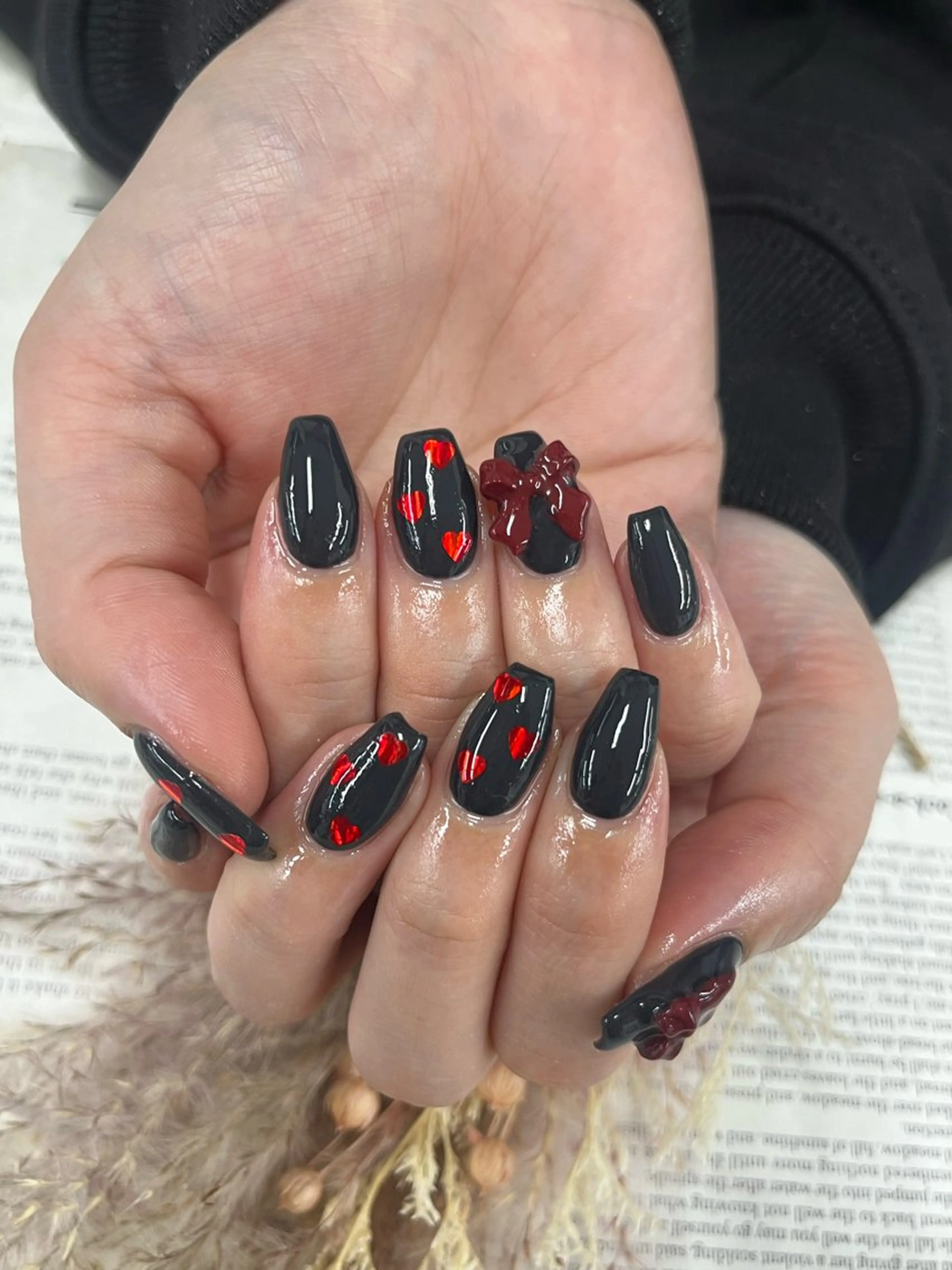 ネイル リボン Basic町田本店 Suzunaのネイルデザイン