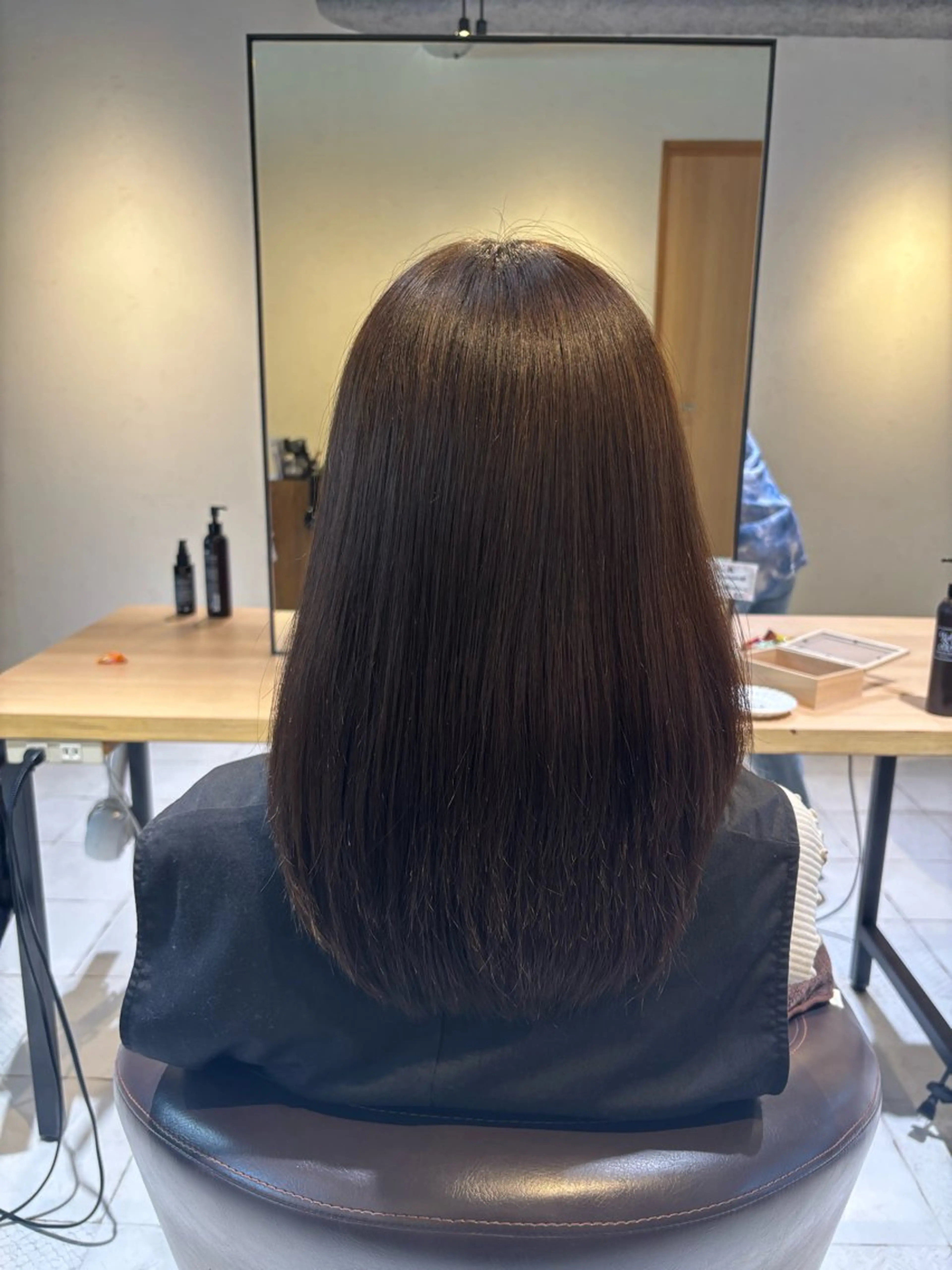 セミロング 髪質改善 カット ヘアカラー トリートメント Racicu所属・尾形 百花のヘアスタイル