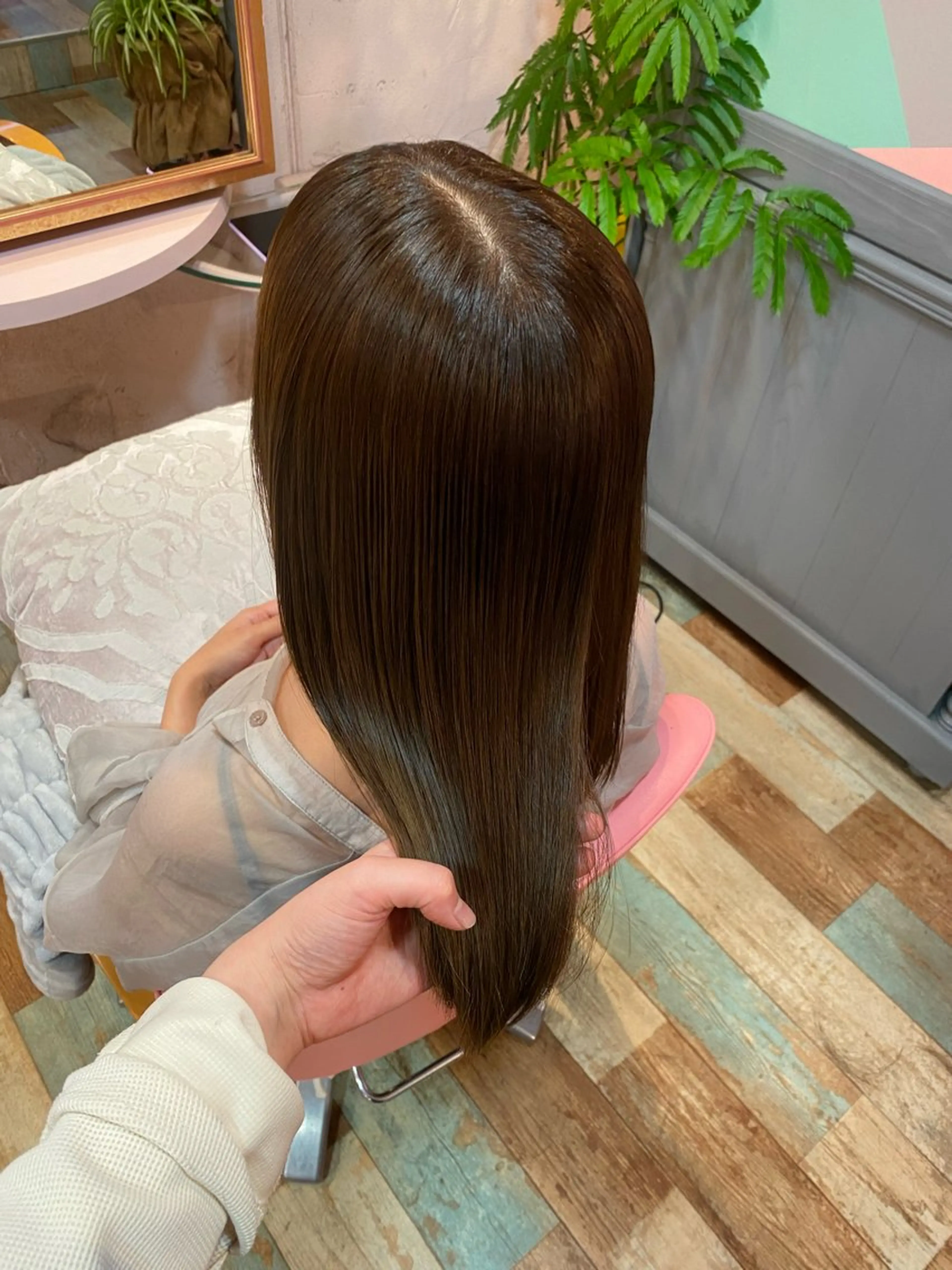 ミディアム 髪質改善 𝙼𝚒𝚎𝚗𝚎 𝚙𝚒𝚗𝚔所属・山本 葵のヘアスタイル