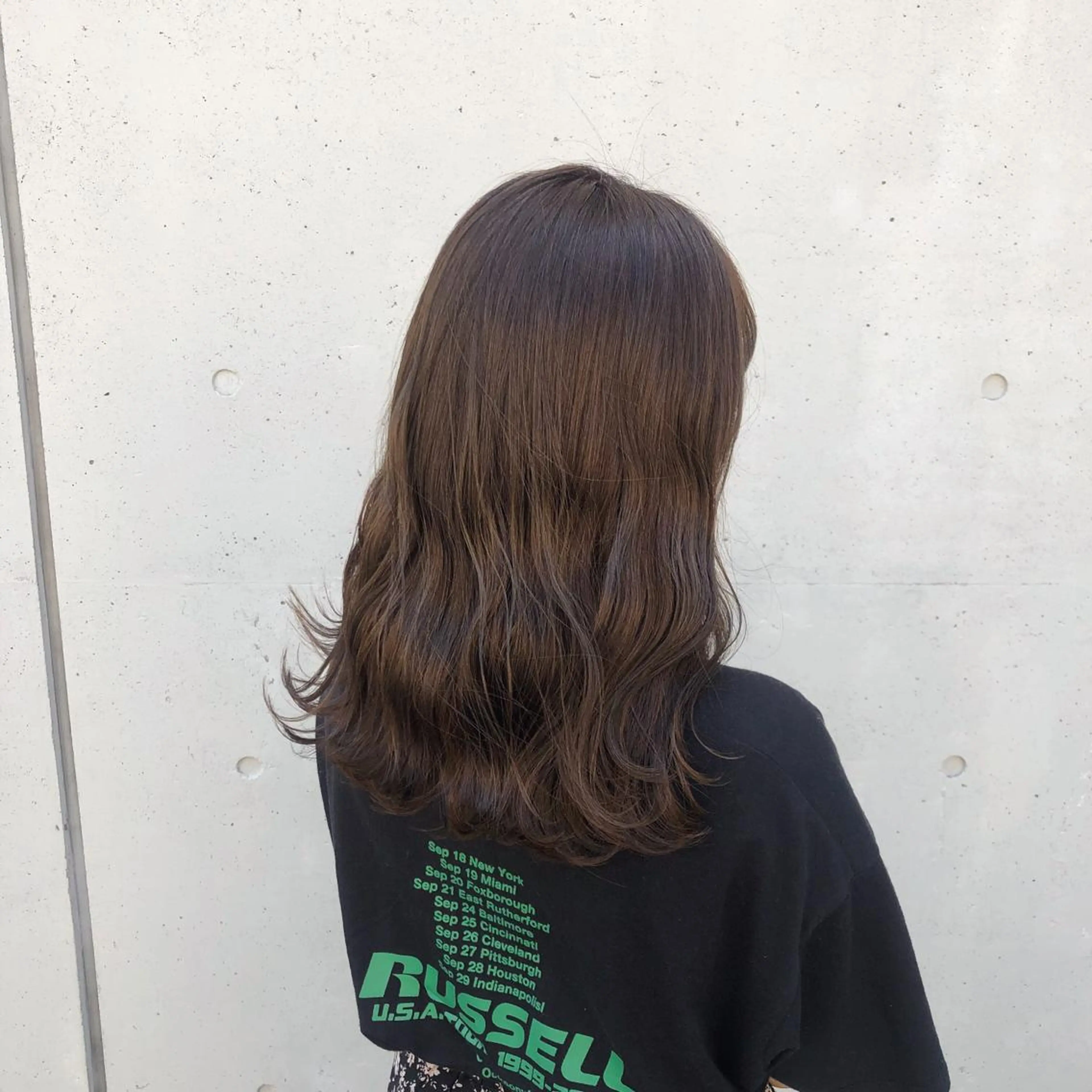 ロング カラー ヘアアレンジ オリーブカラー カット ヘアカラー トリートメント 酸性縮毛矯正🧴韓国 レイヤー/髪質改善のヘアスタイル