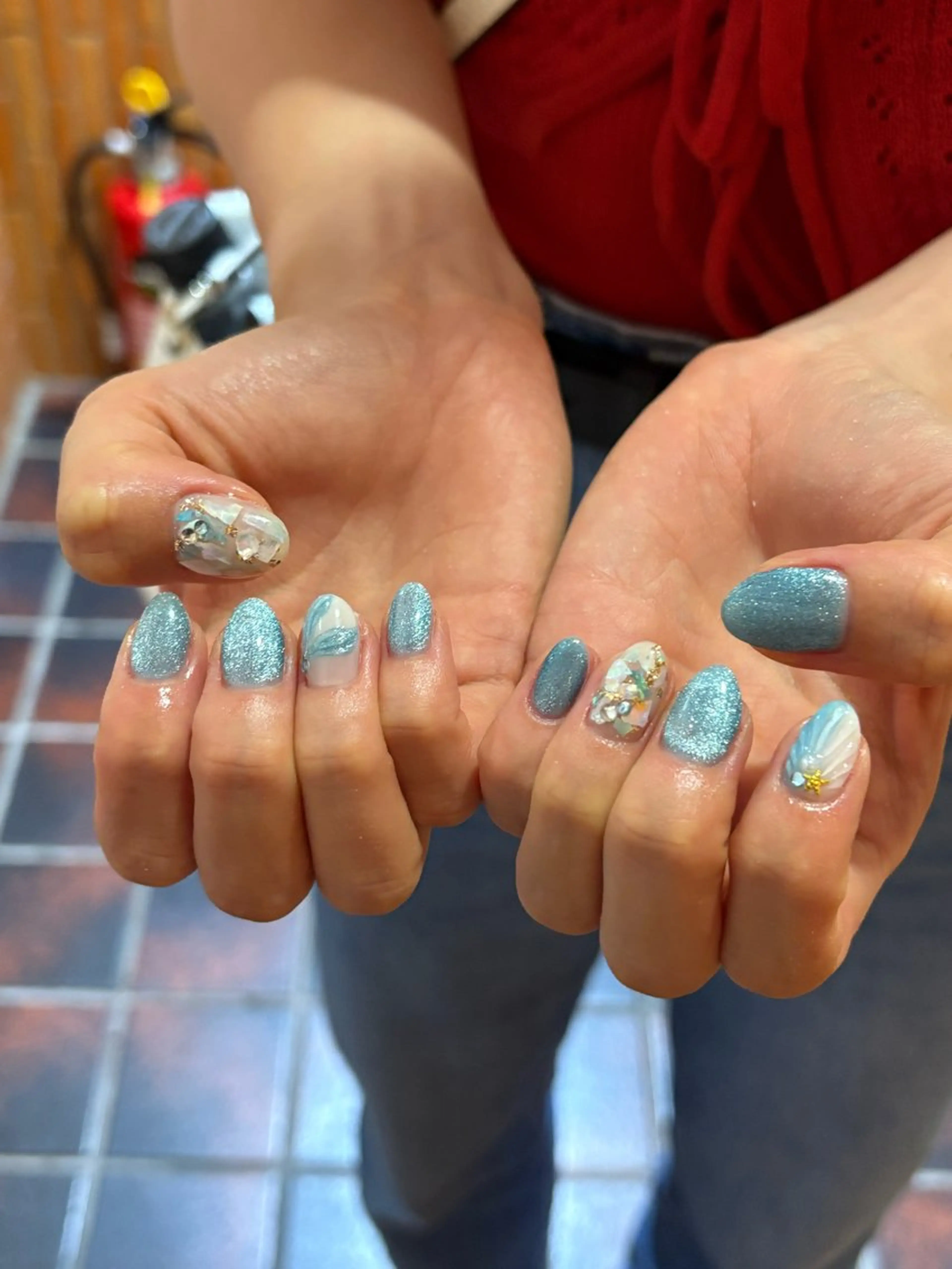 ネイル 夏ネイル ハンドネイル mingo .のネイルデザイン