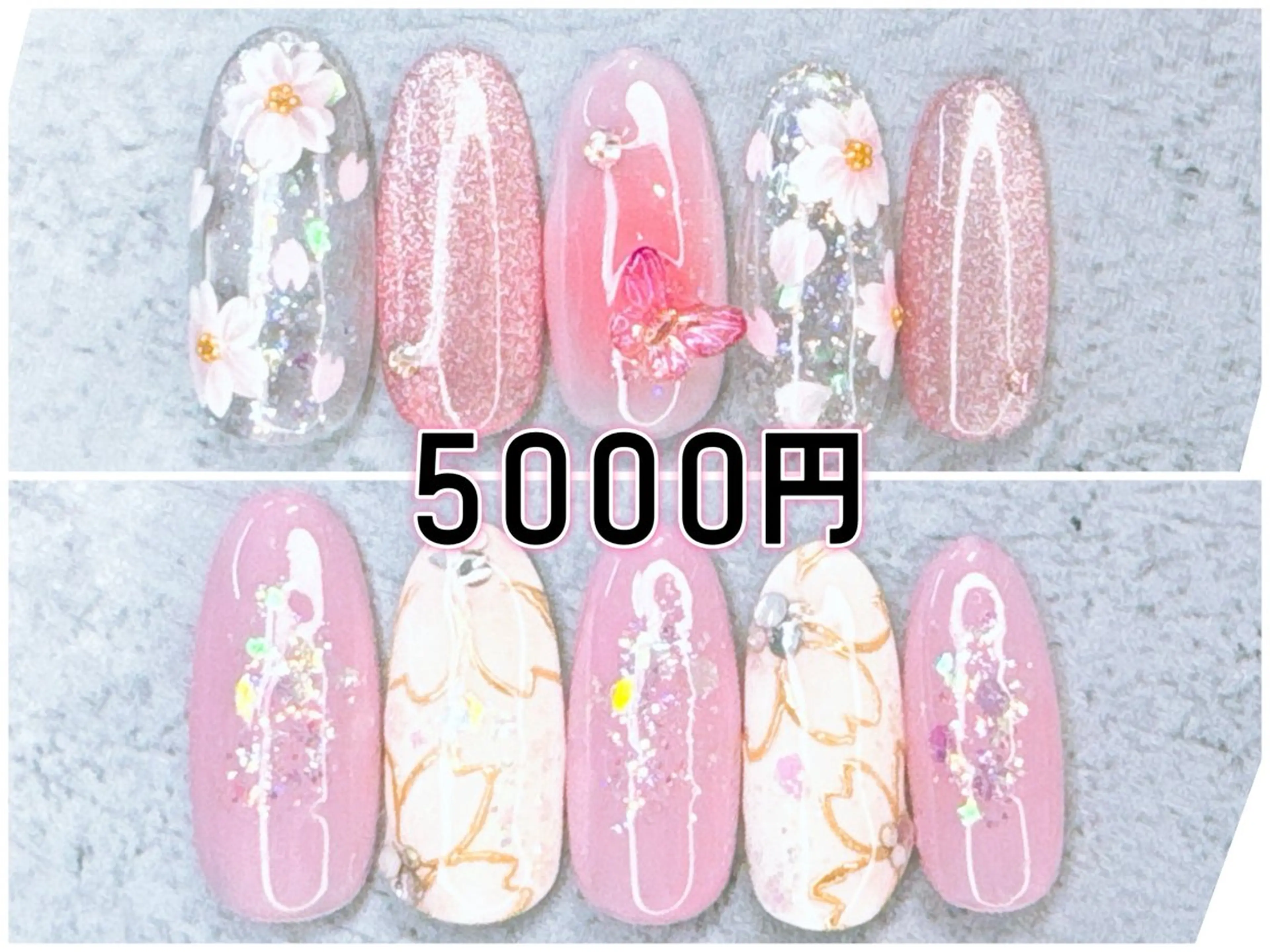 ネイル 春ネイル ハンドネイル Milana （研修生メニュー）のネイルデザイン