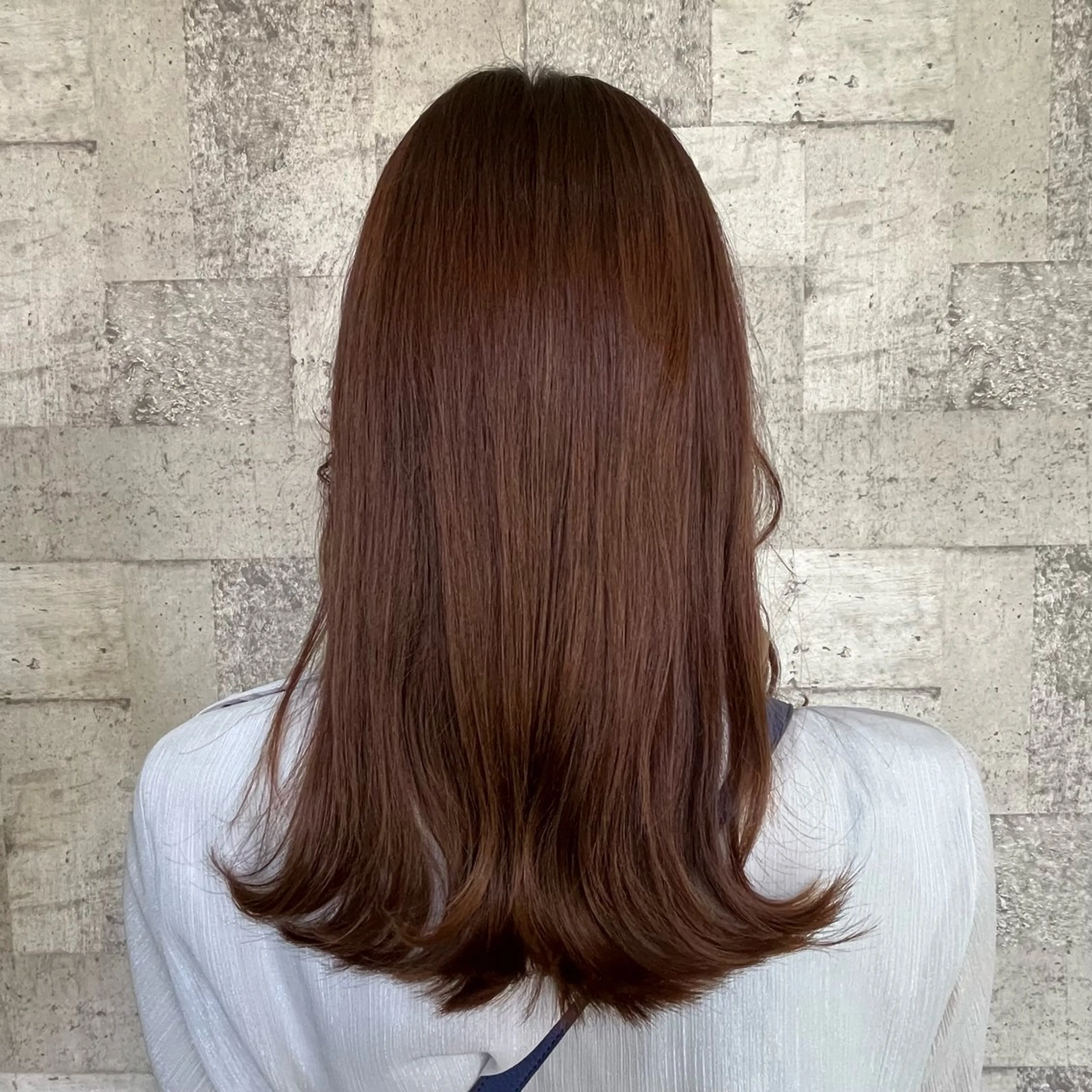 ロング カット ヘアカラー 北島 遥香🫧インナ ー /ベージュカラーのヘアスタイル