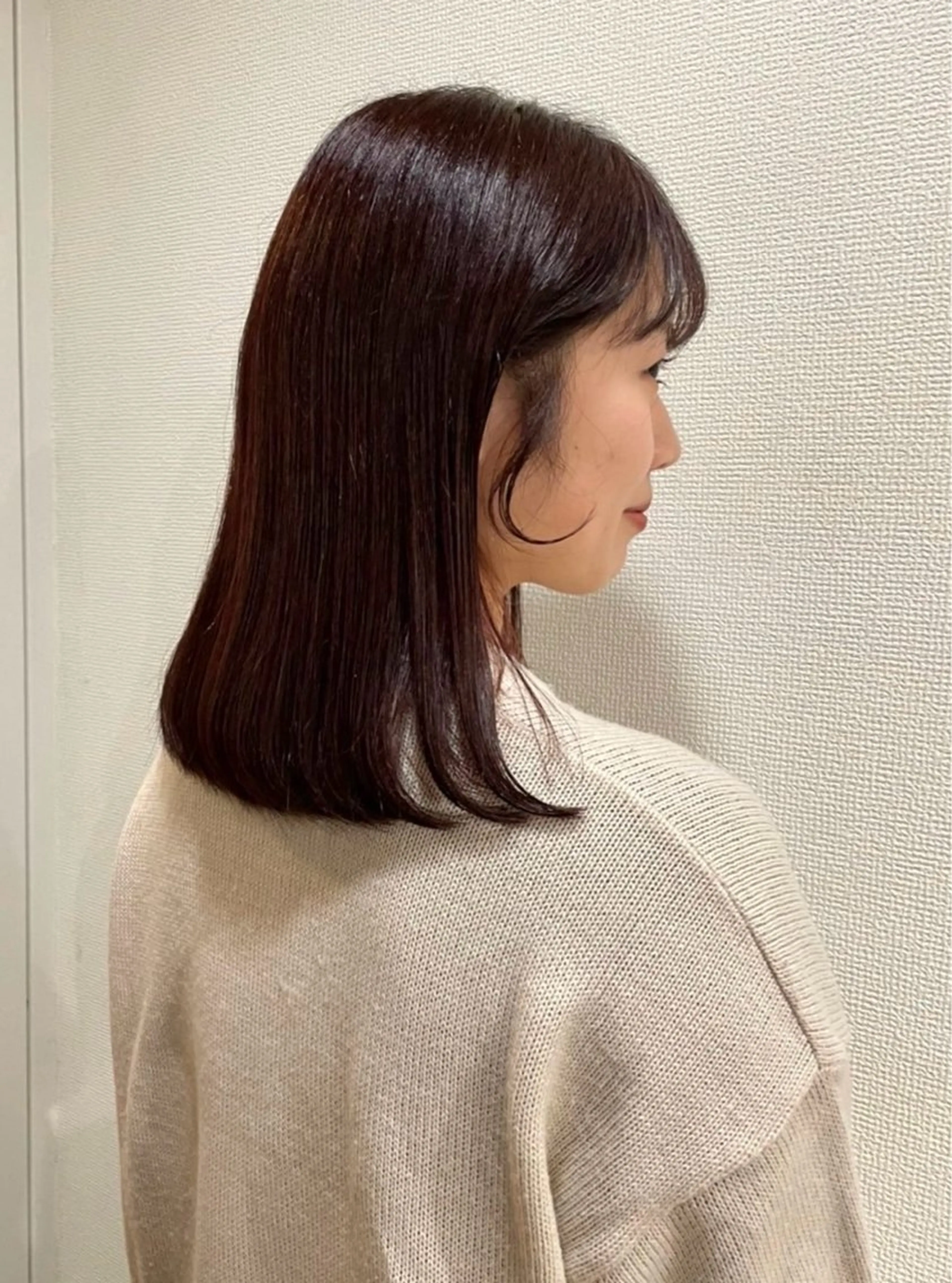 ミディアム カラー ハシヅメ キョウカのヘアスタイル