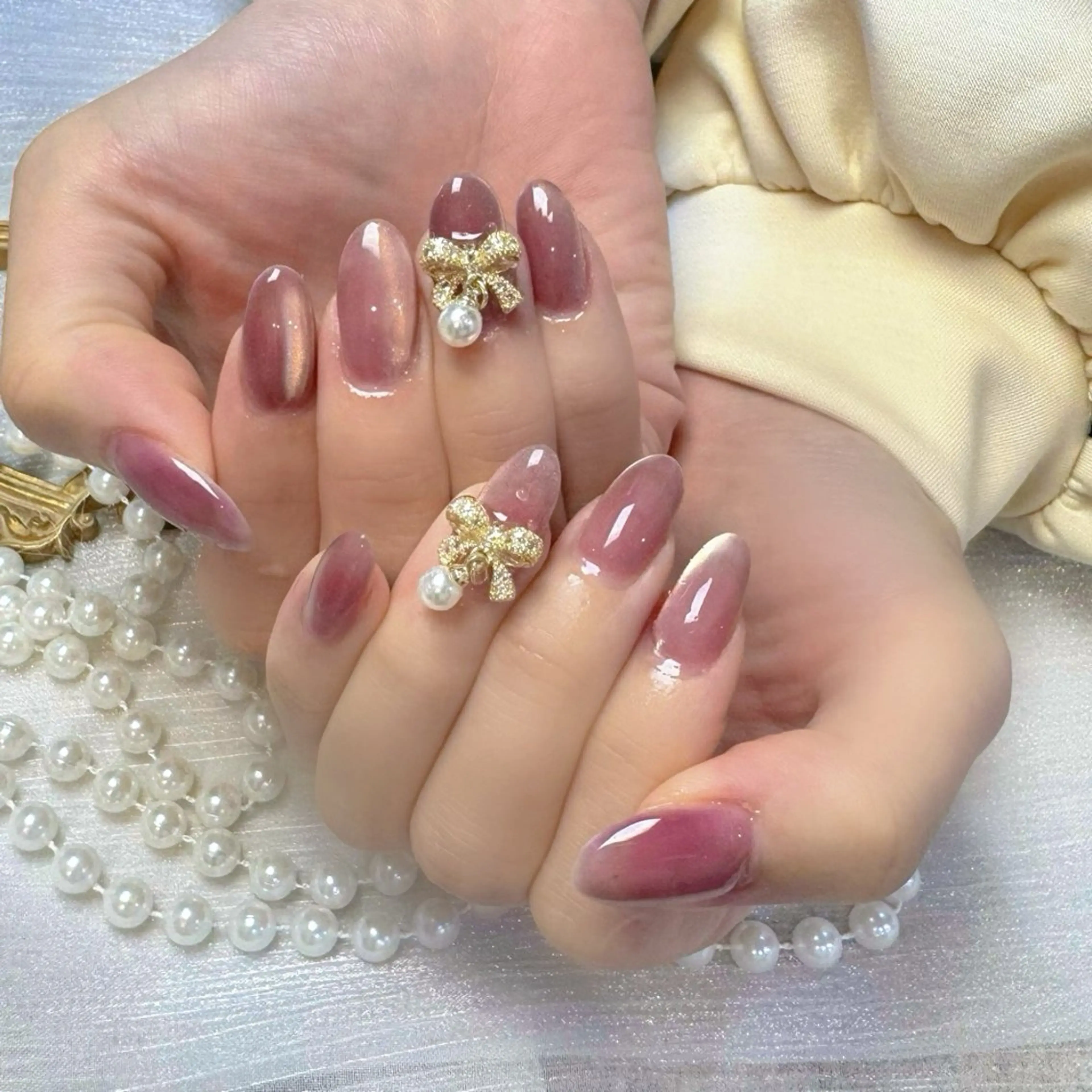 ネイル アートネイル フットネイル ジェルネイル ハート マグネットネイル Babarla Nailのネイルデザイン