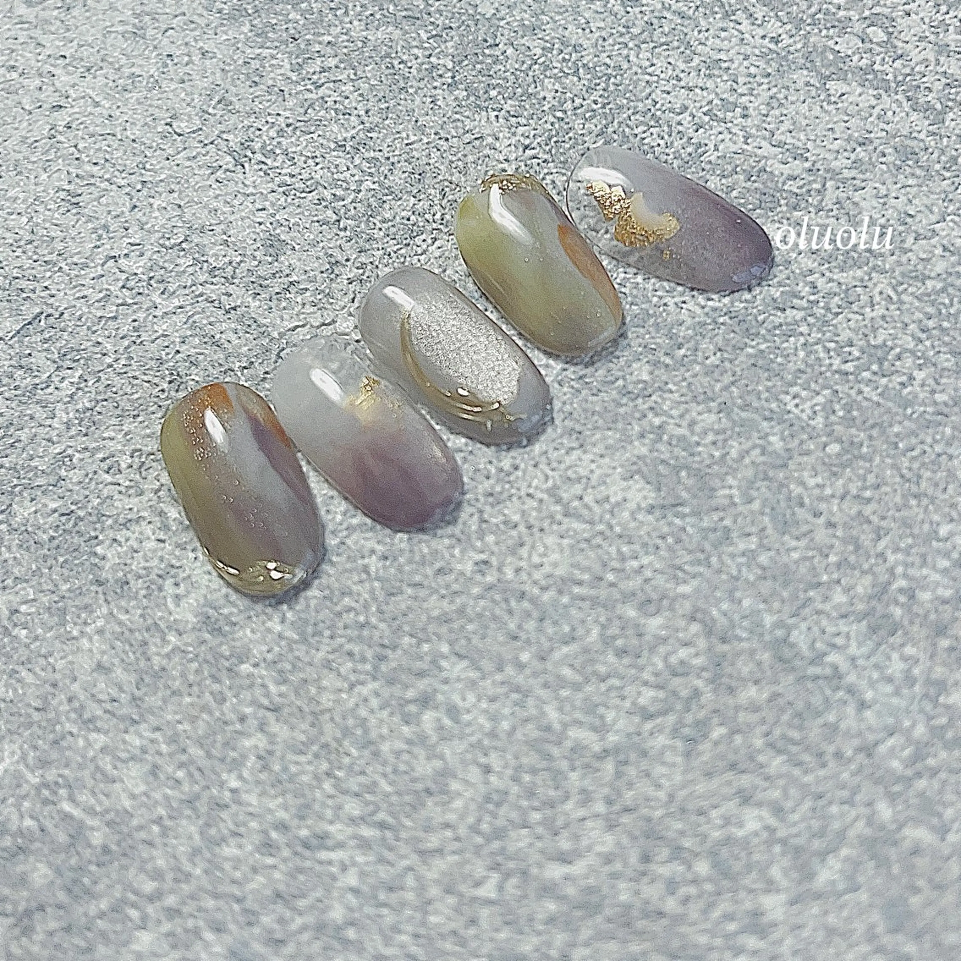 ネイル アートネイル フットネイル マグネットネイル ニュアンスネイル ハンドネイル 大村 紬華のネイルデザイン