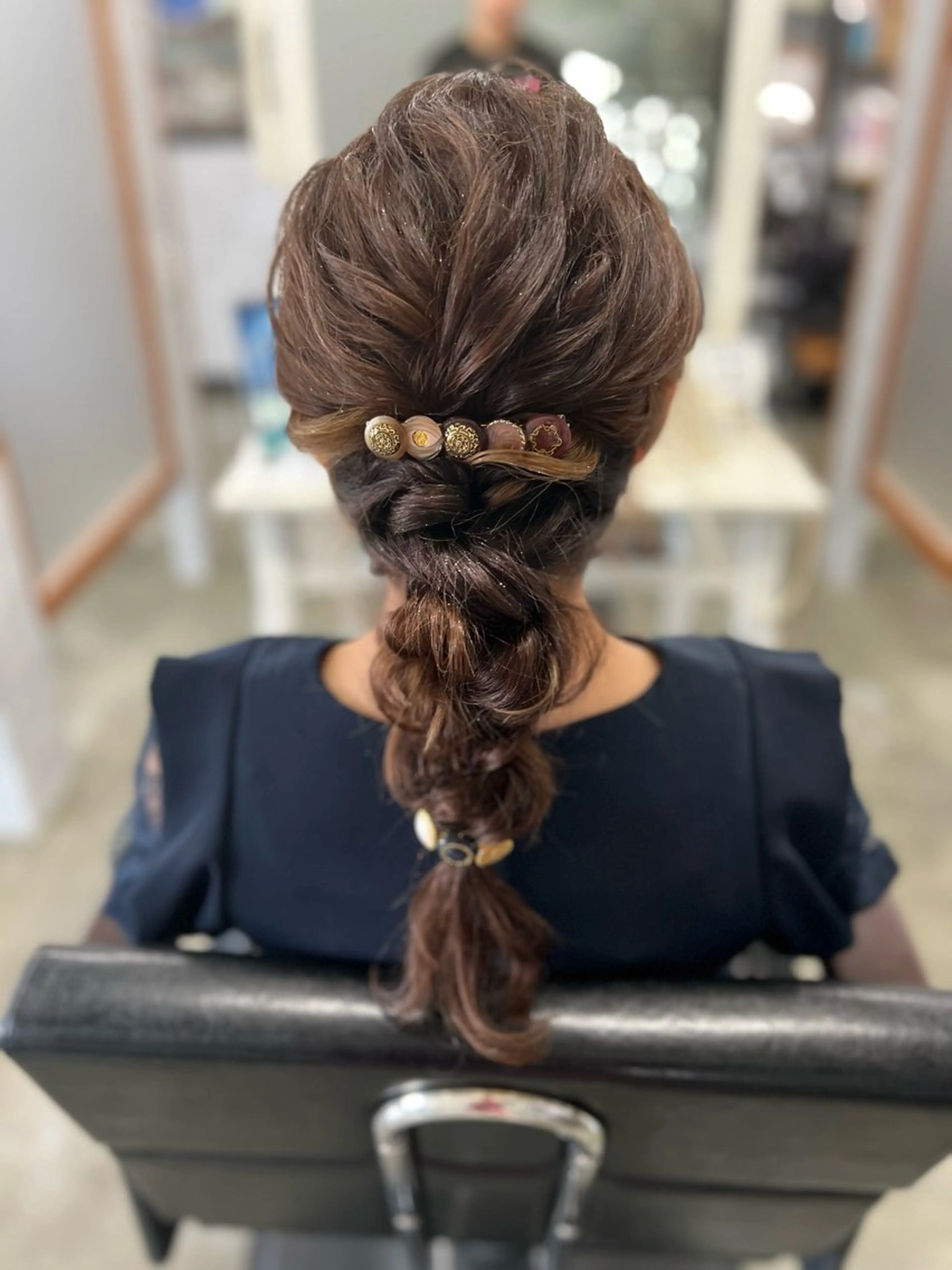 ロング ヘアアレンジ 結婚式・ブライダル ロング ヘアセット Style Tのヘアスタイル