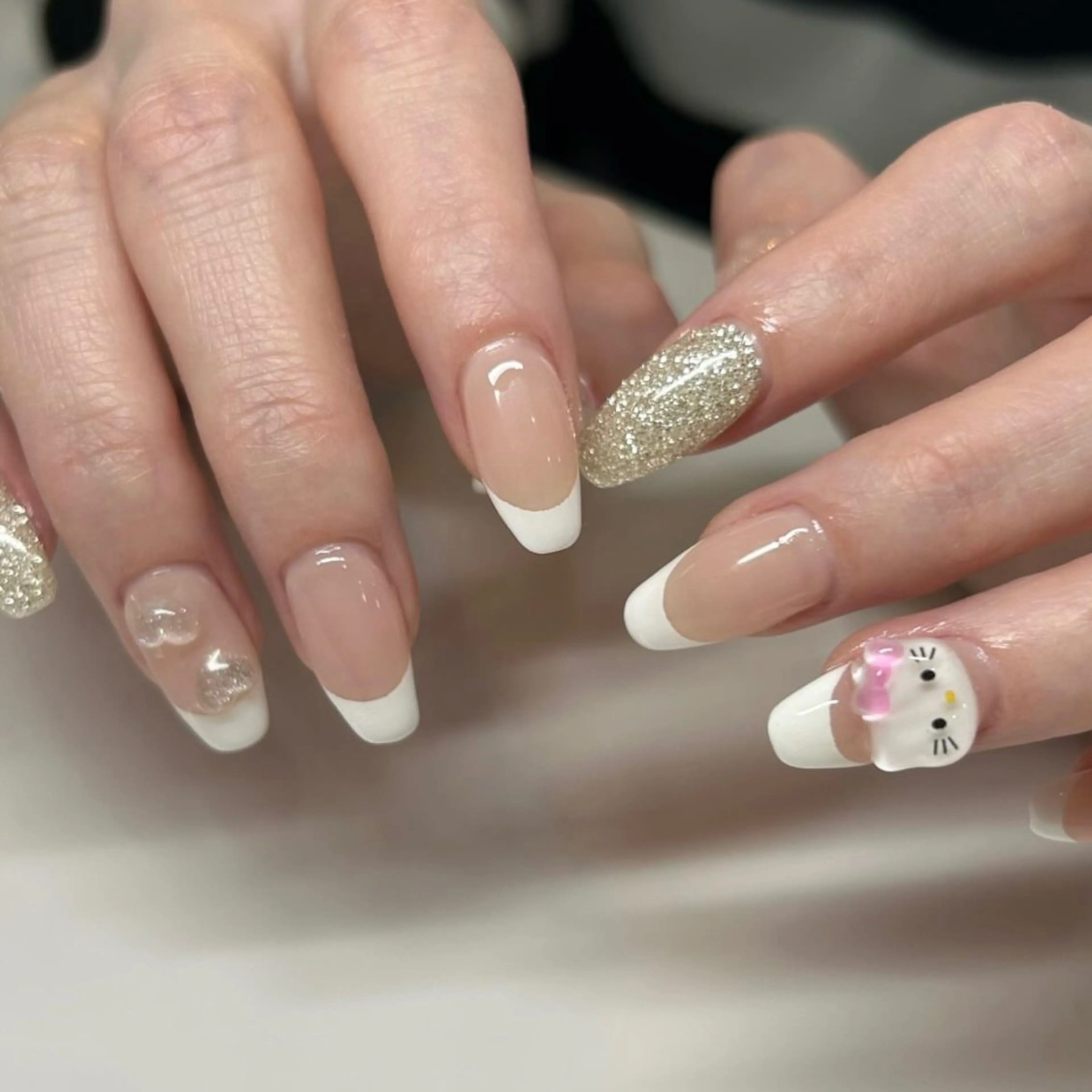 ネイル ラメ(グリッター) ハンドネイル Nail Salon Spring St.【スプリングストリート】所属・Nail Salon Spring St.のネイルデザイン