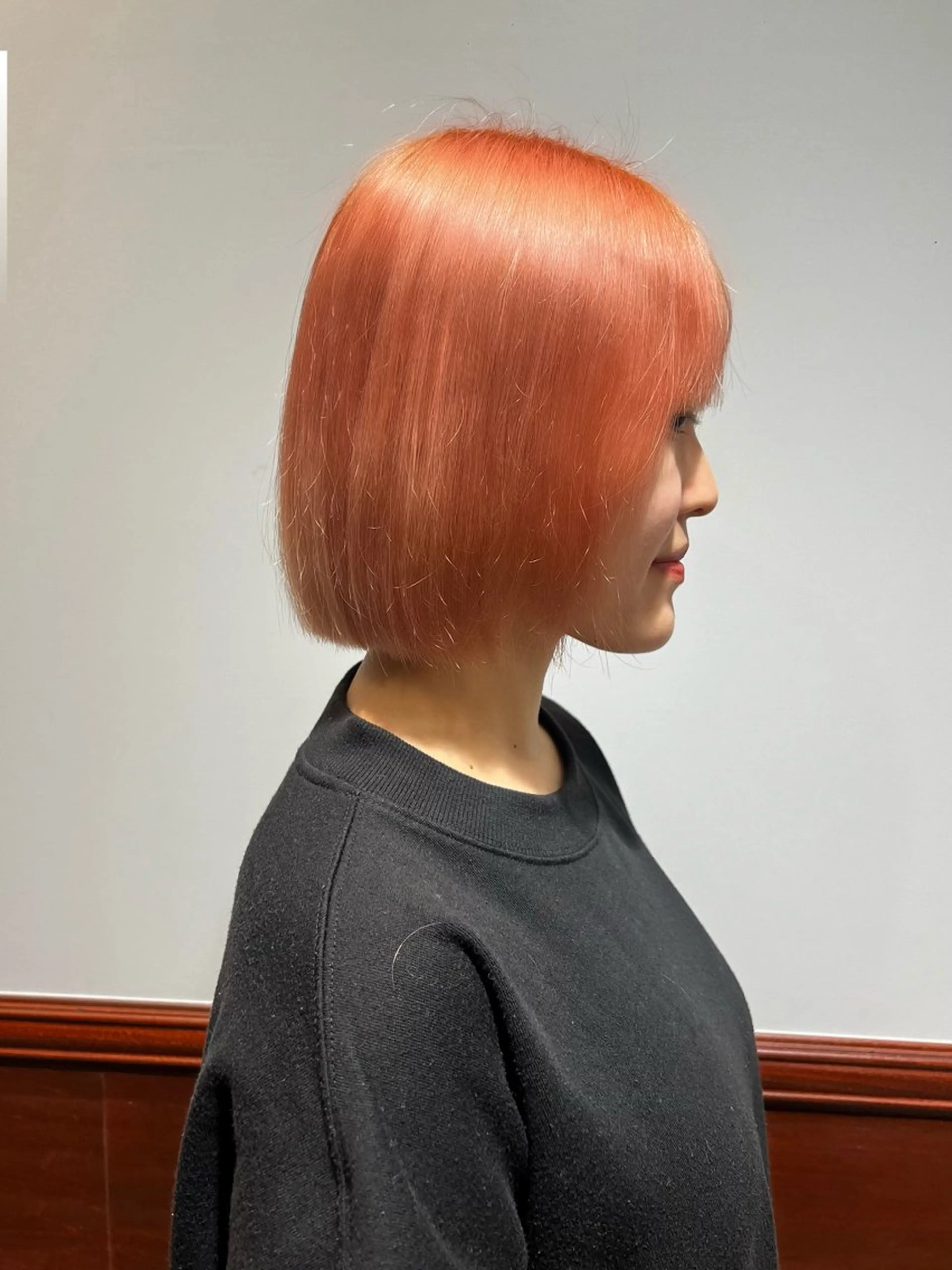 ミディアム カラー ヘアカラー れいな🌼 ボブ･艶カラー🌼のヘアスタイル