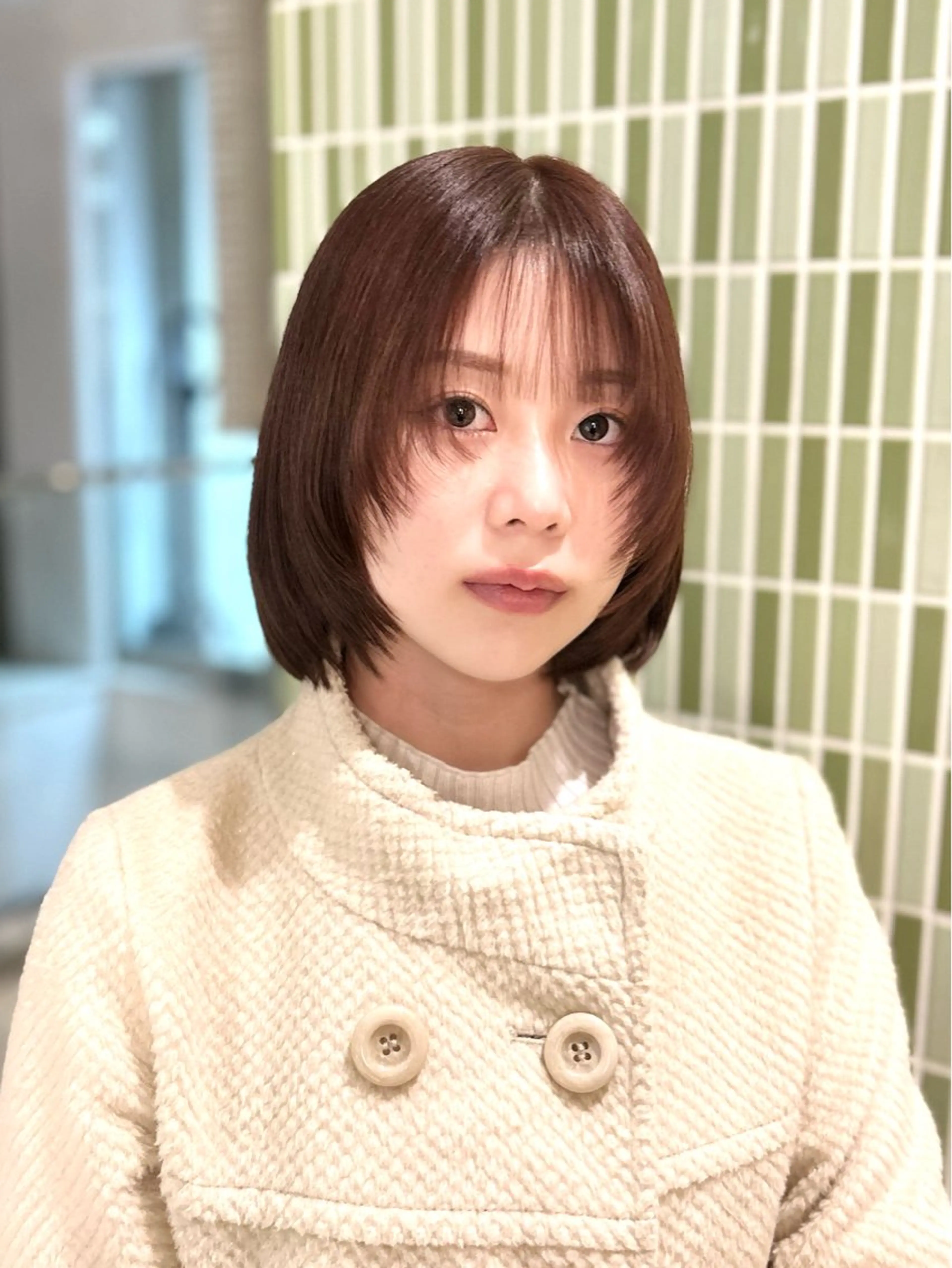 ミディアム カラー SAKURA🍒 天神/大名/透明感のヘアスタイル