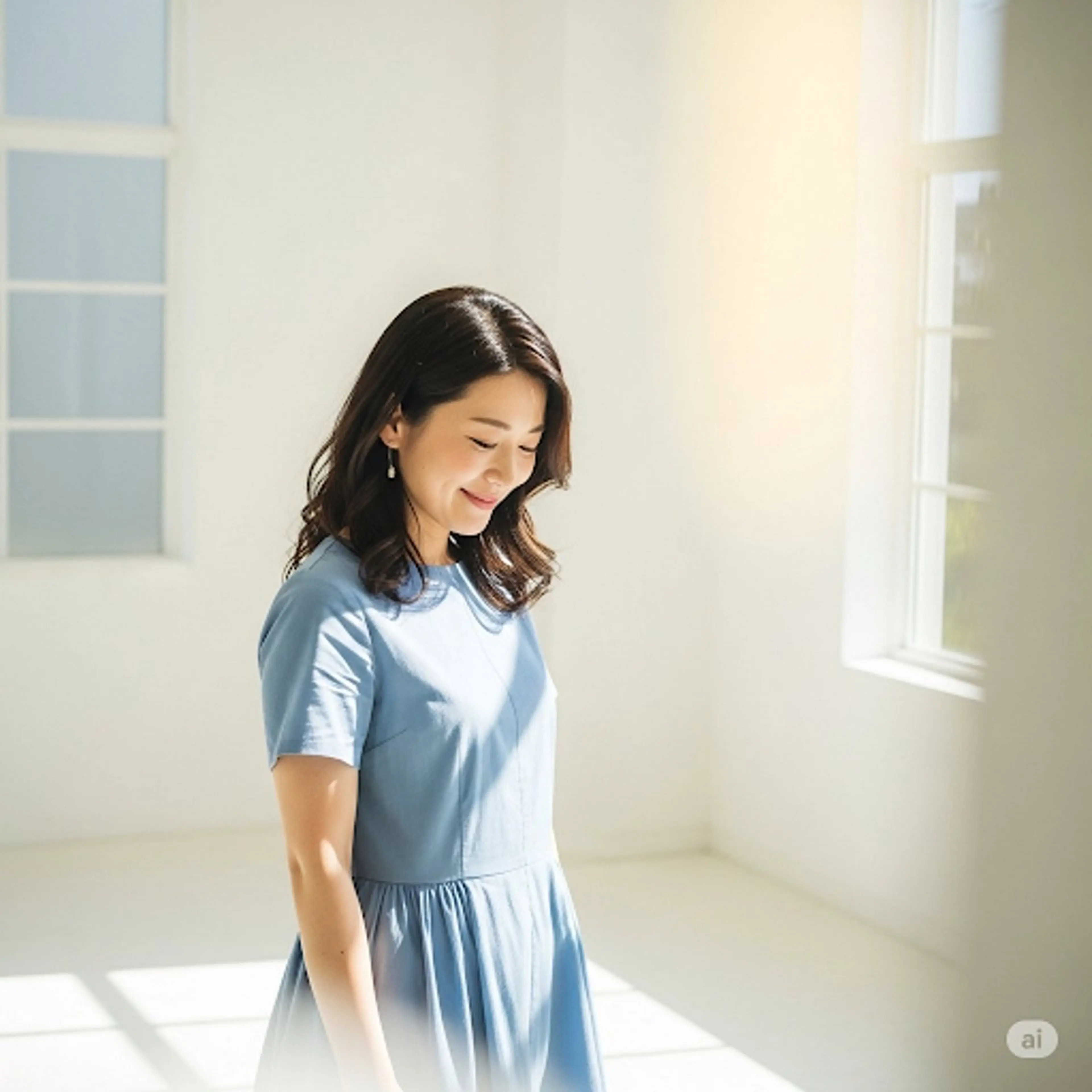 ミディアム カット ヘアカラー トリートメント ヘッドスパ ✂︎ ｼﾝﾀｸ ✂︎のヘアスタイル