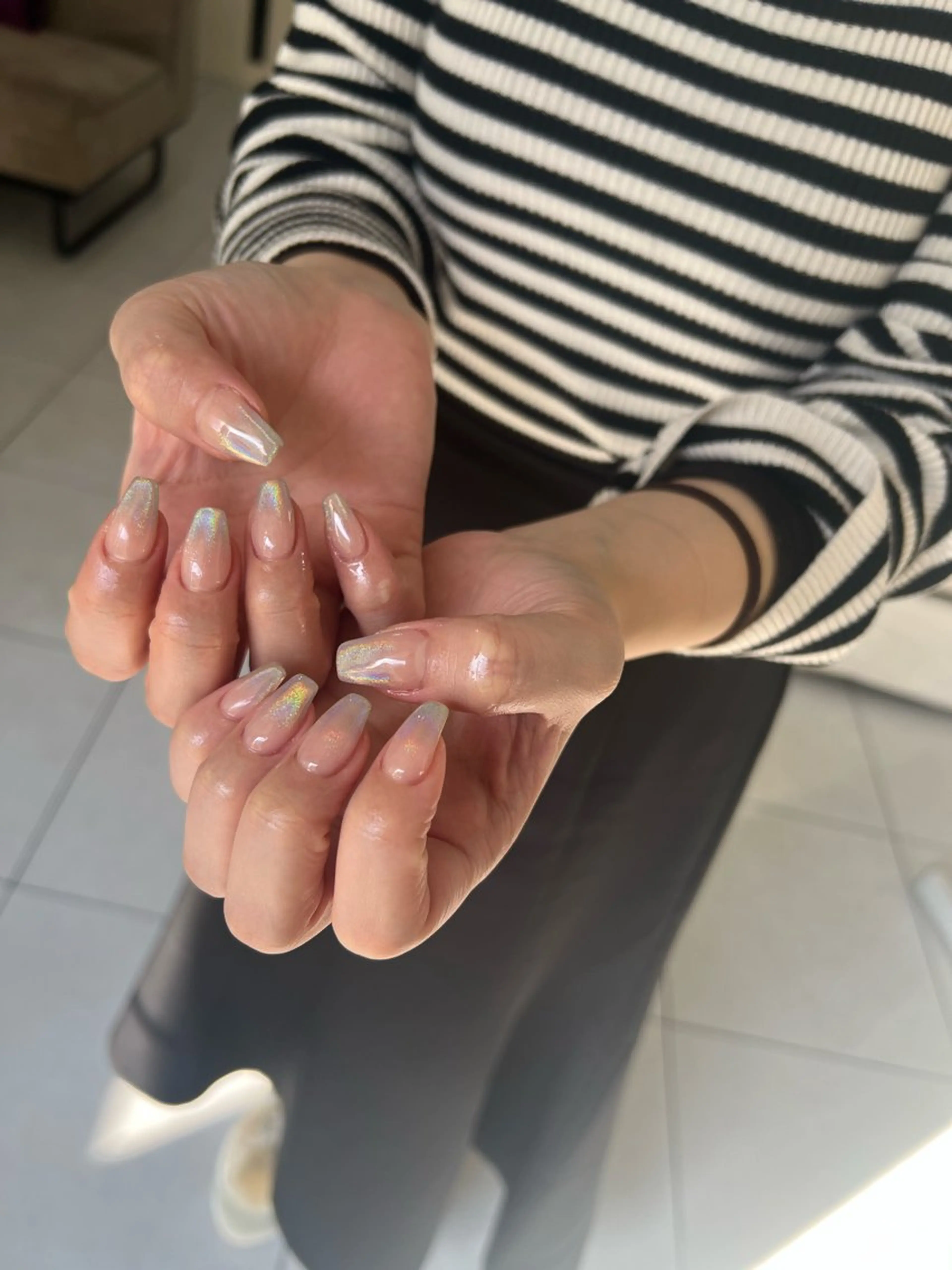 ネイル ミラーネイル 持ち込み ハンドネイル ハンドケア Charme. NOBUKOのネイルデザイン