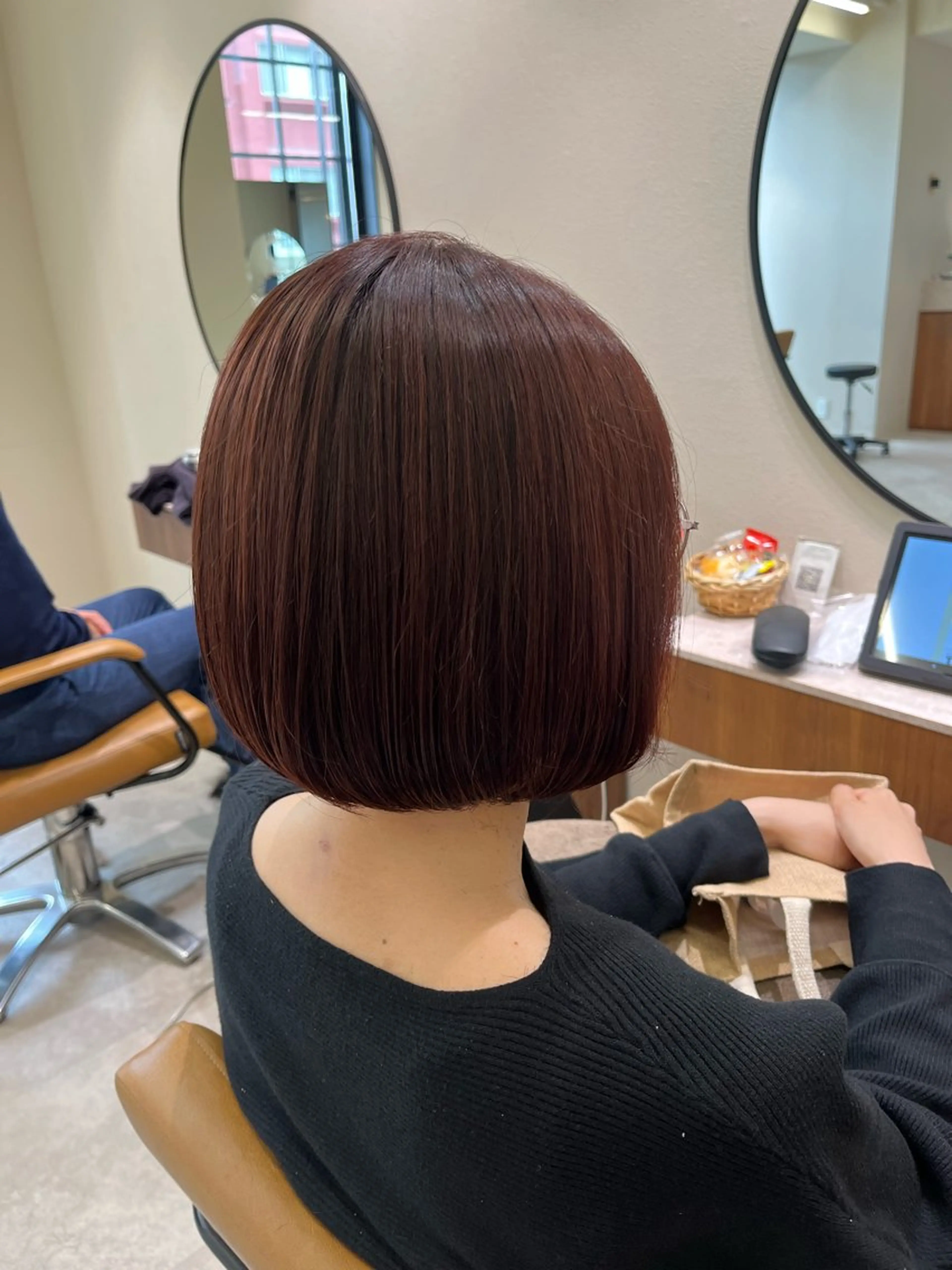 ミディアム カット ヘアカラー 林 花鈴🐇🌸のヘアスタイル