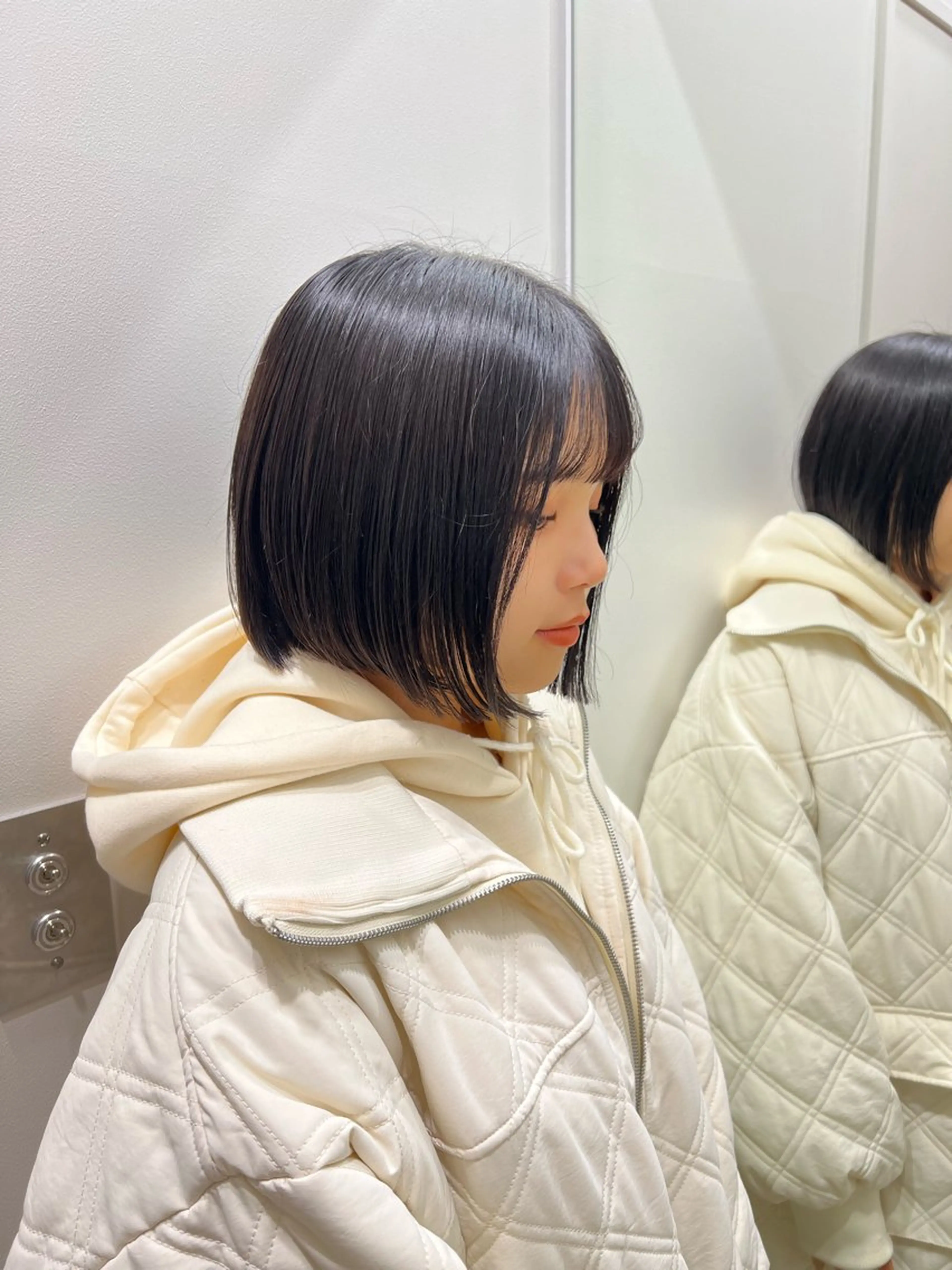 ミディアム カコ/レイヤーカット ヘアアレンジのヘアスタイル