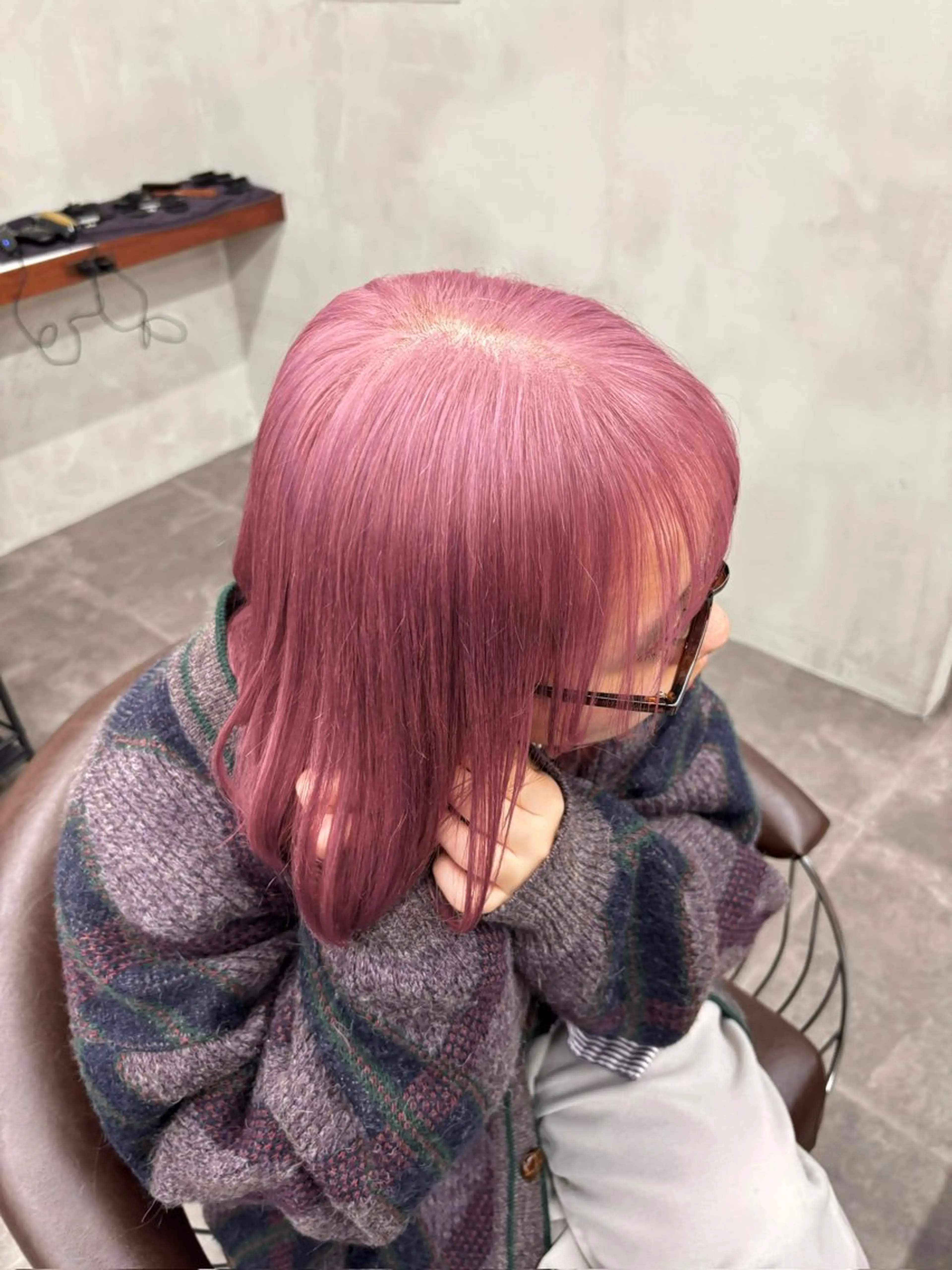 ミディアム カラー 似合わせカット/ ハイトーン/aoiのヘアスタイル