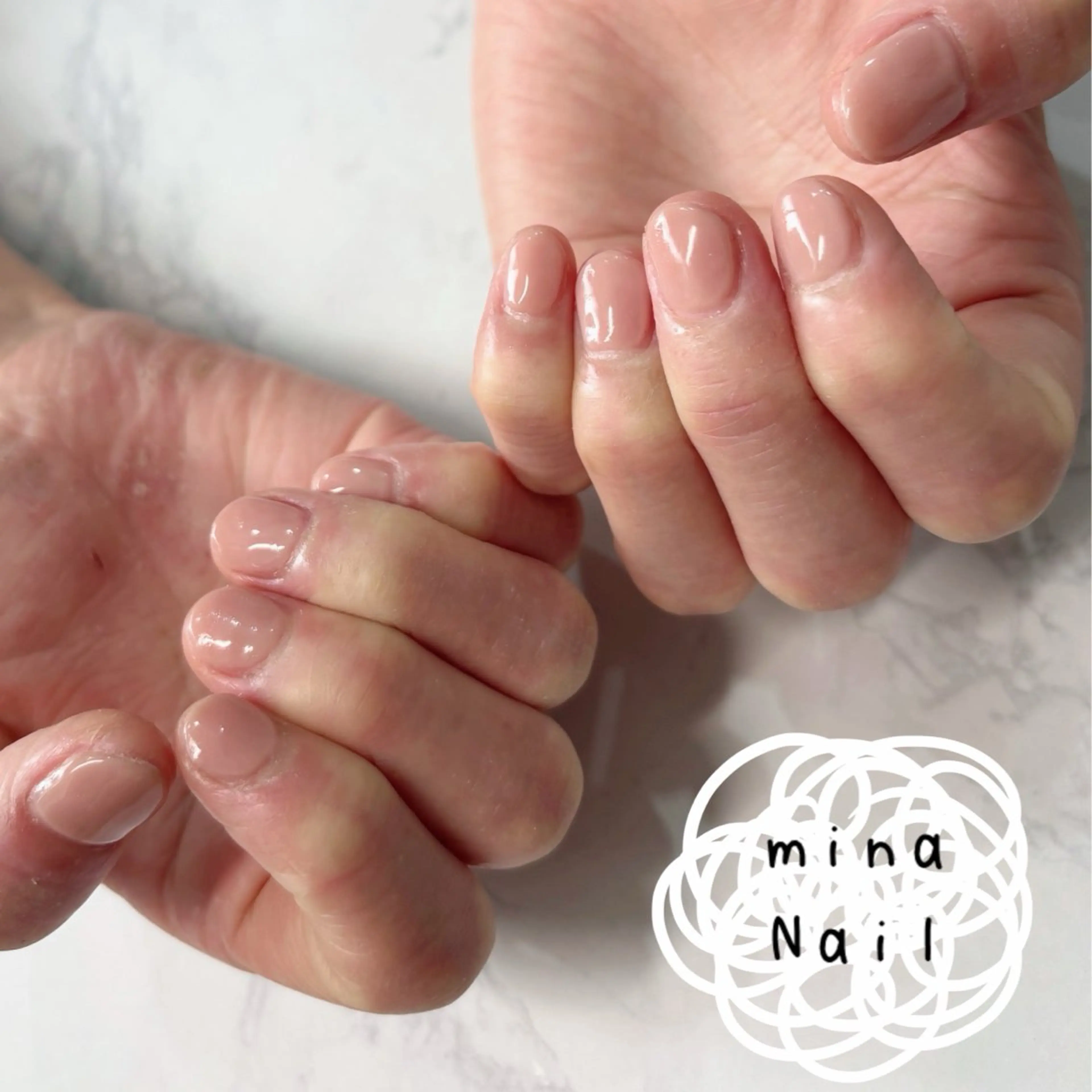 ネイル オフィスネイル ワンカラーネイル mina Nailのネイルデザイン