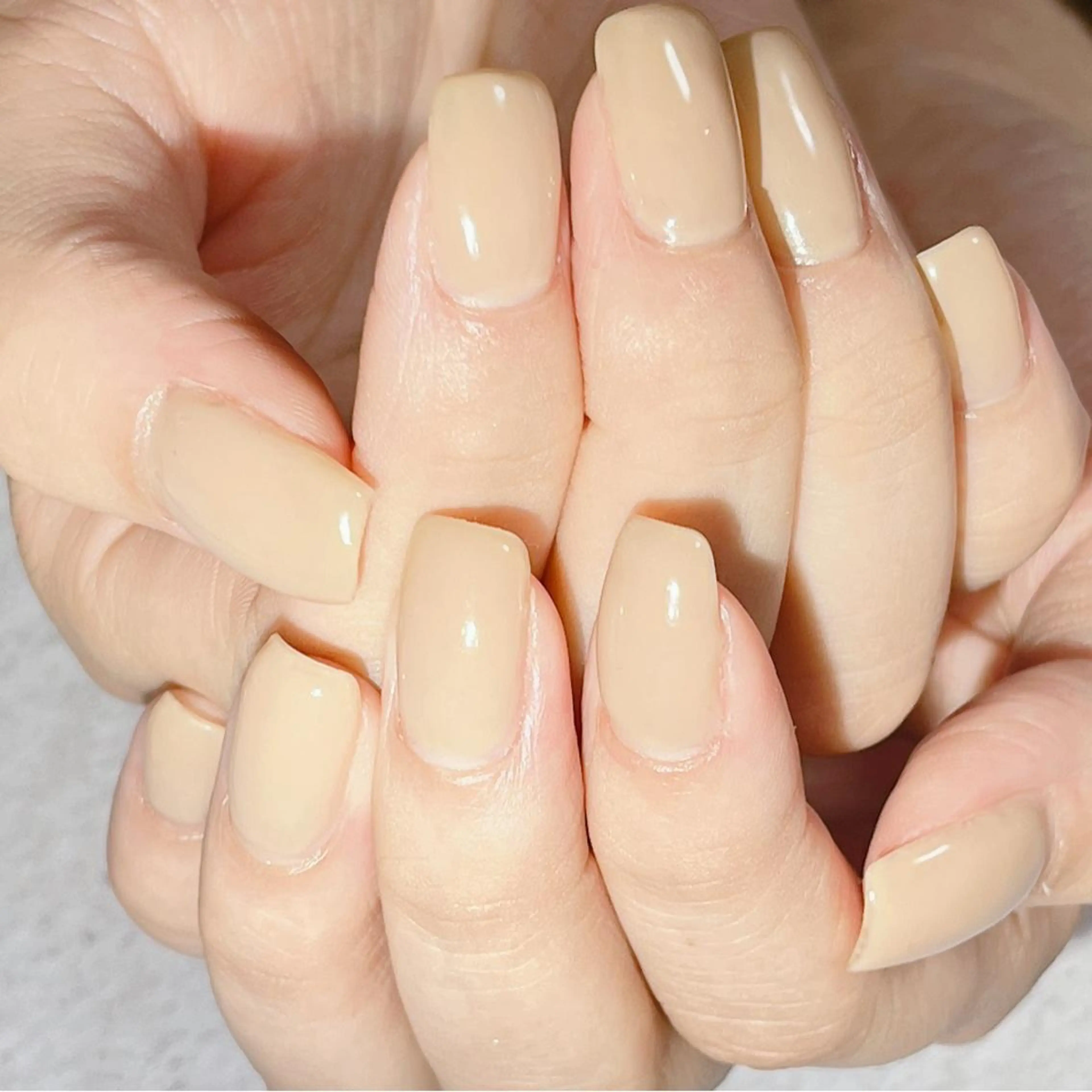 ネイル ジェルネイル ワンカラーネイル パラジェル 上村 未来のネイルデザイン