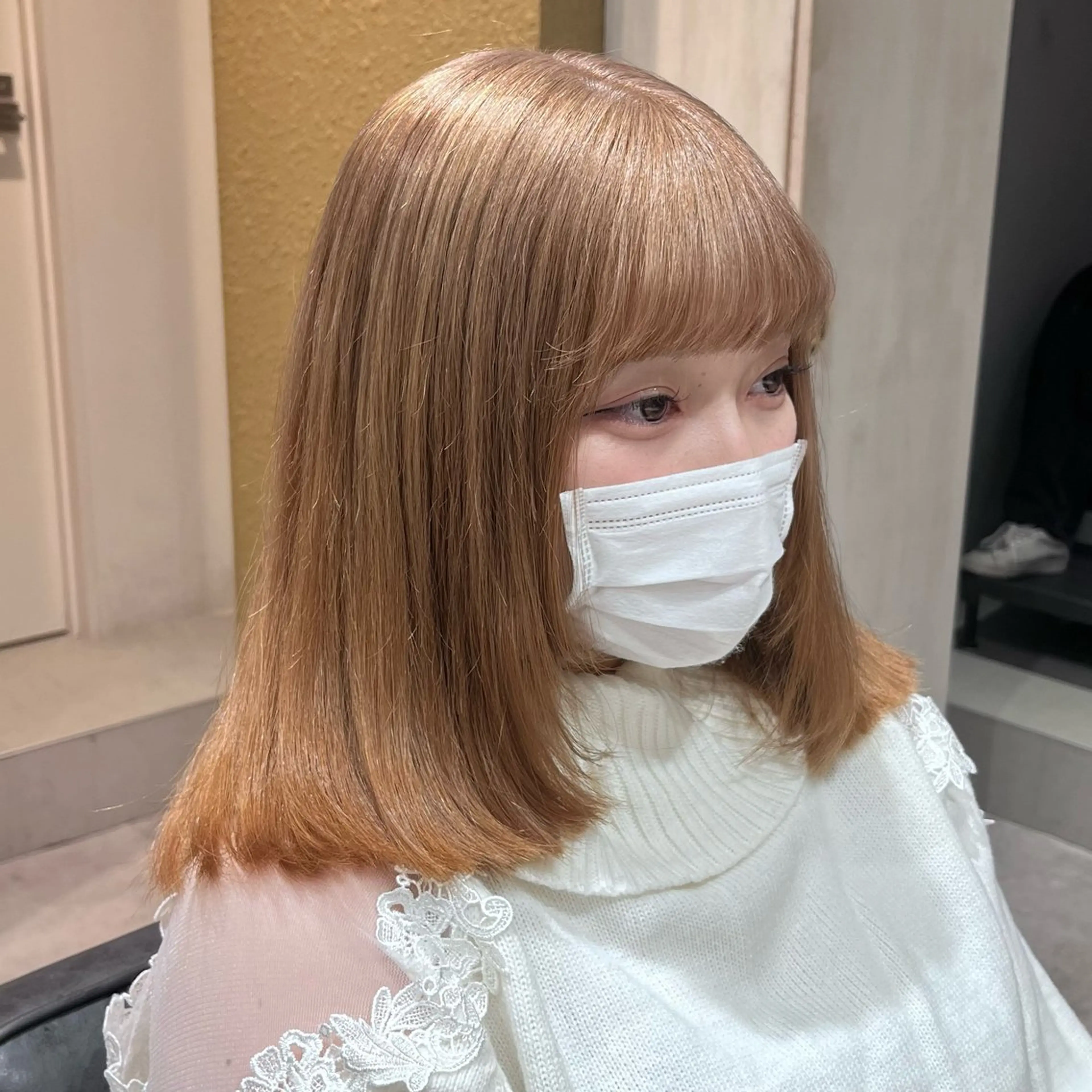 ミディアム カラー ハイトーンカラー ヘアカラー 🩶レイナ🩶 color/nailのヘアスタイル