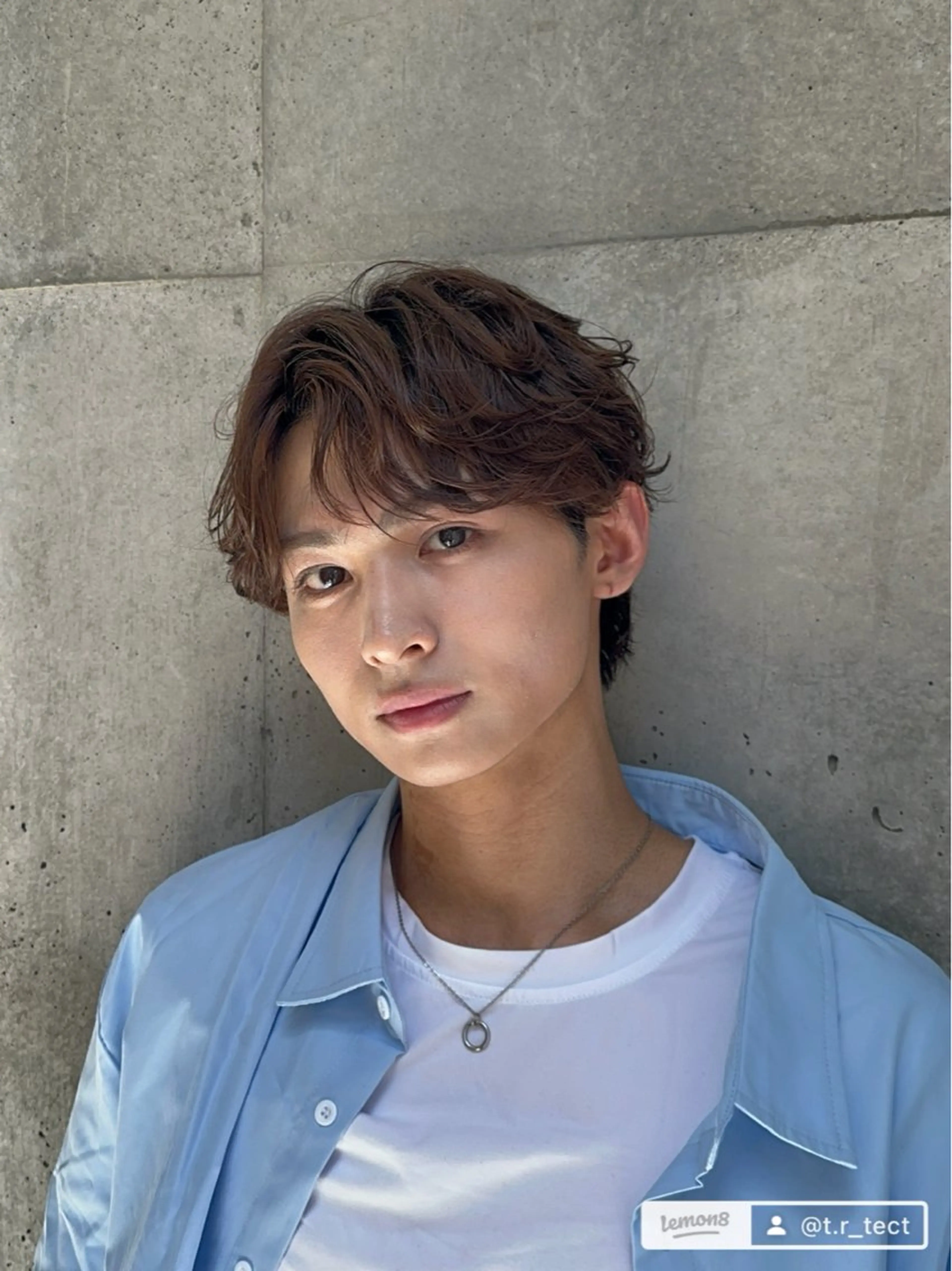 ショート パーマ メンズ メンズパーマ カット フェザーパーマ職人 🪶ryosukeのヘアスタイル