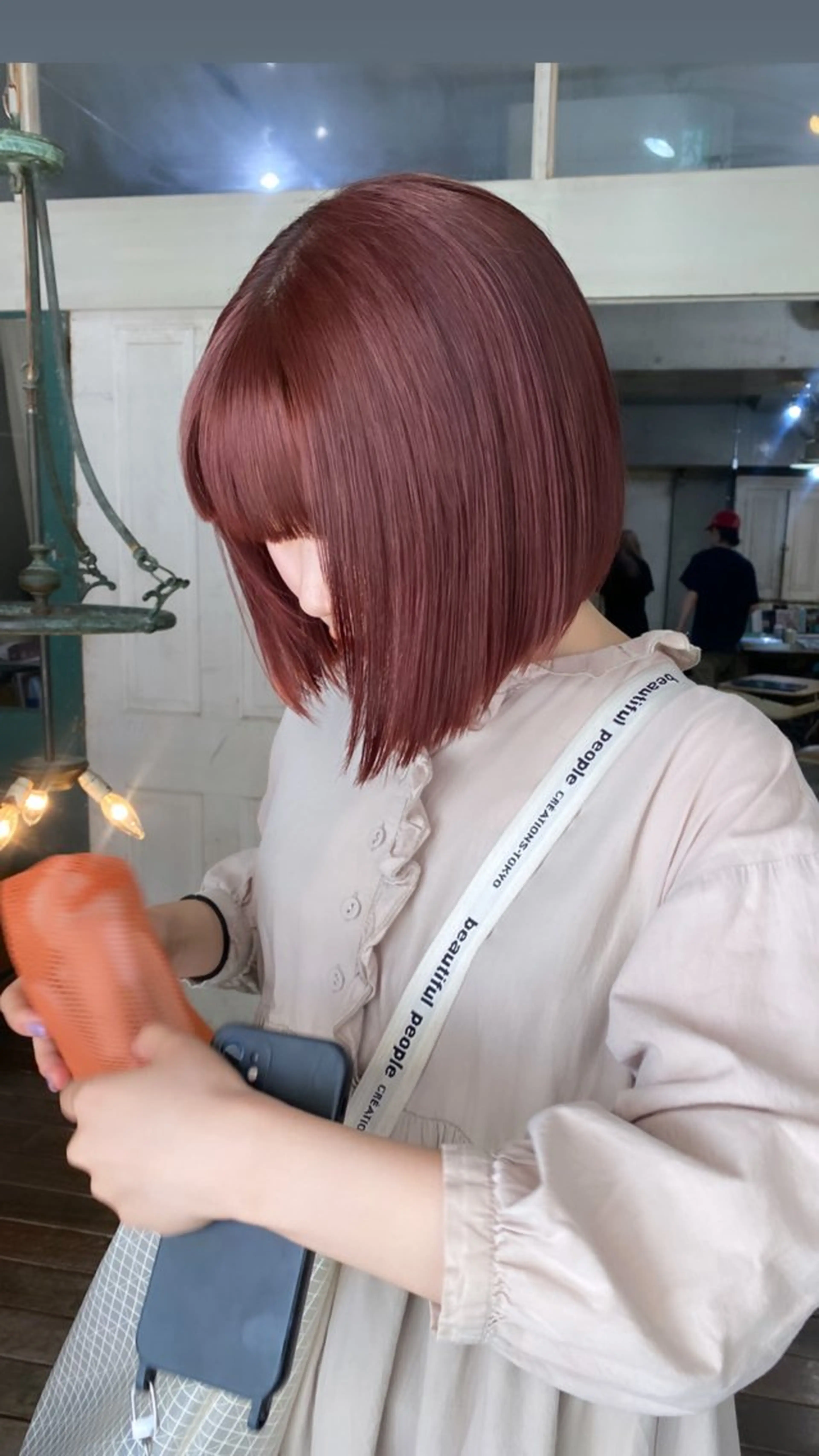 ミディアム カラー ヘアアレンジ メンズ 心斎橋美容室 Junのヘアスタイル