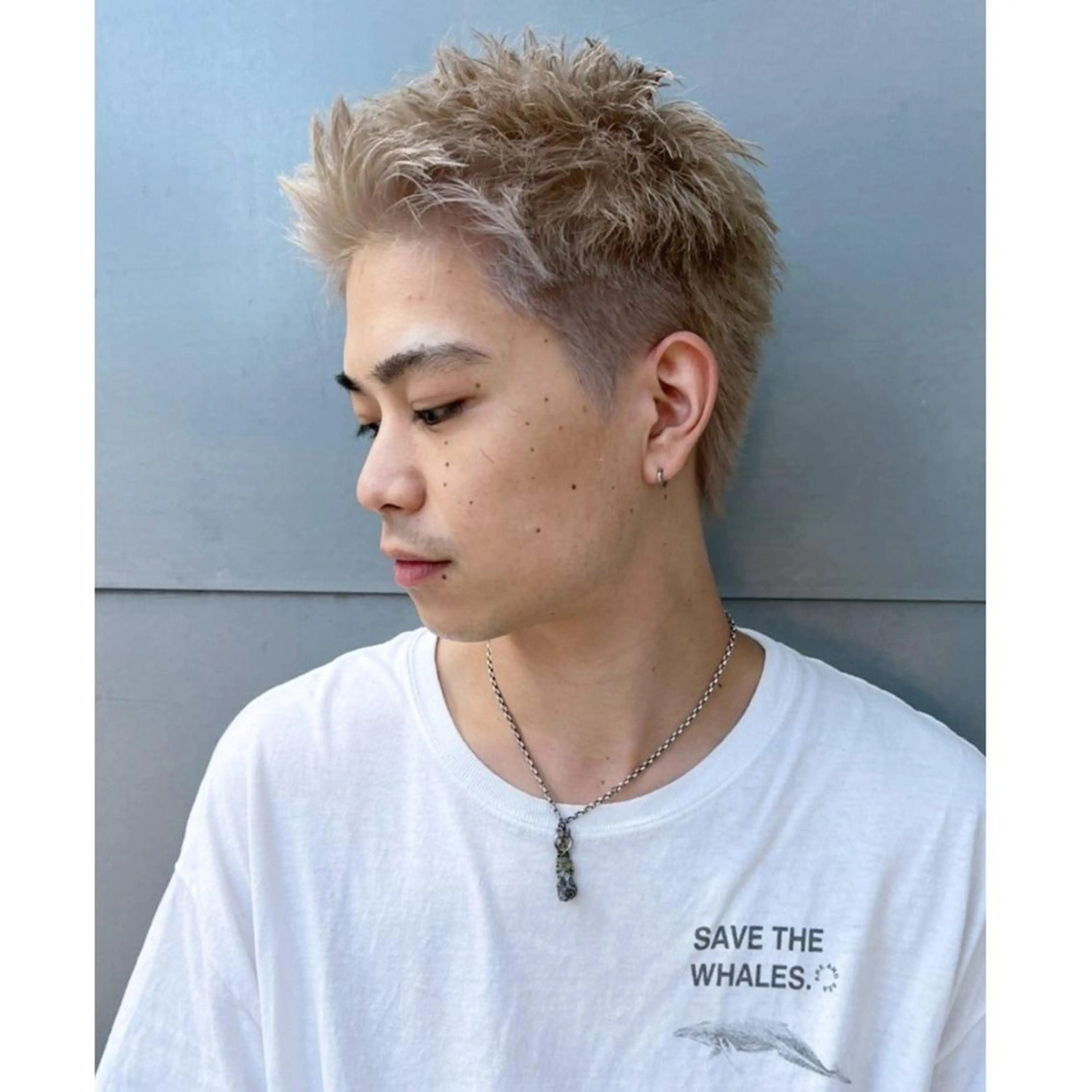 ショート メンズ スパイキーショート ショートヘア カット ヘアカラー ITby ALBUM 北千住店のヘアスタイル