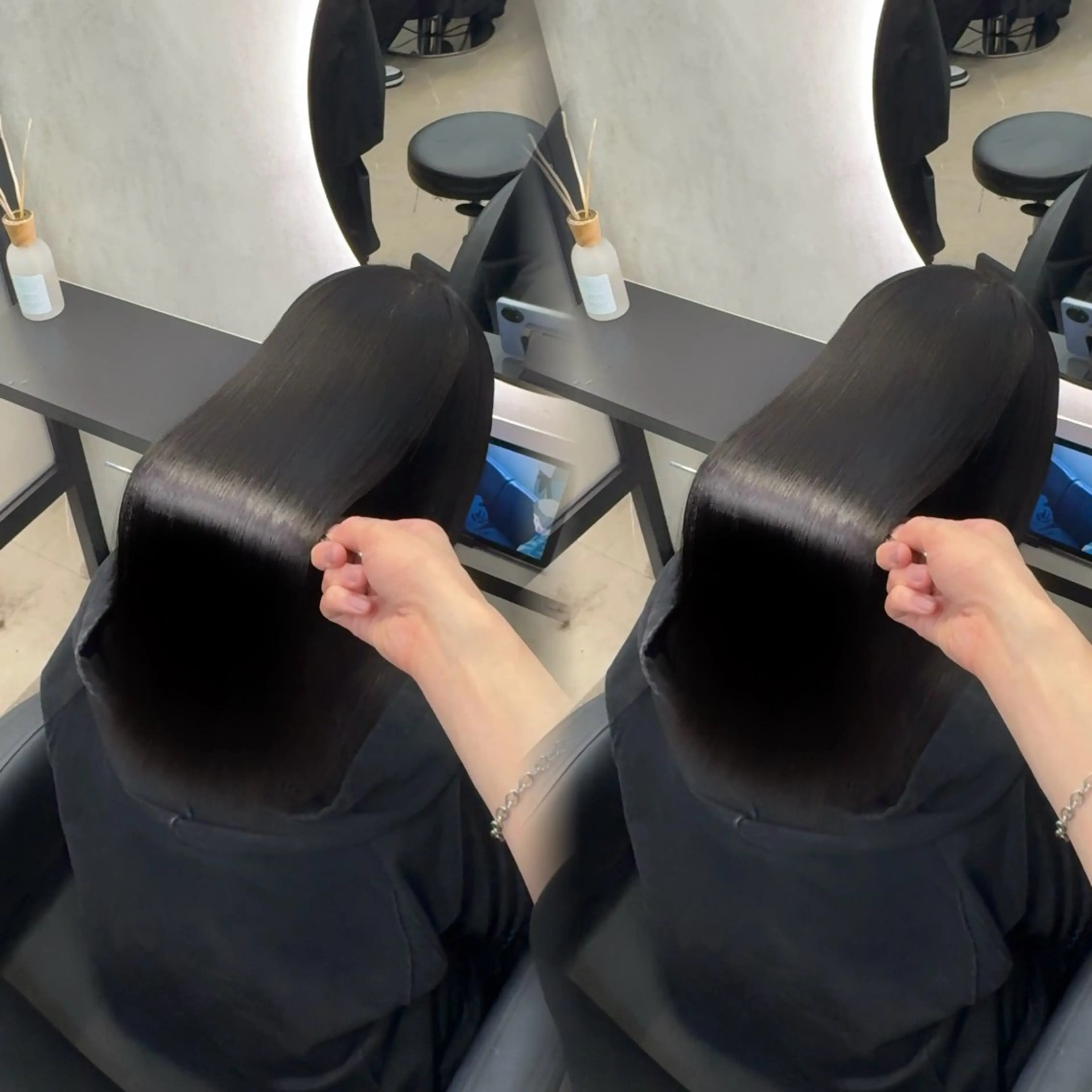 ロング カラー ヘアアレンジ カット ヘアカラー 縮毛矯正 トリートメント 新宿 /髪質改善/ 縮毛矯正/ヒュウガのヘアスタイル