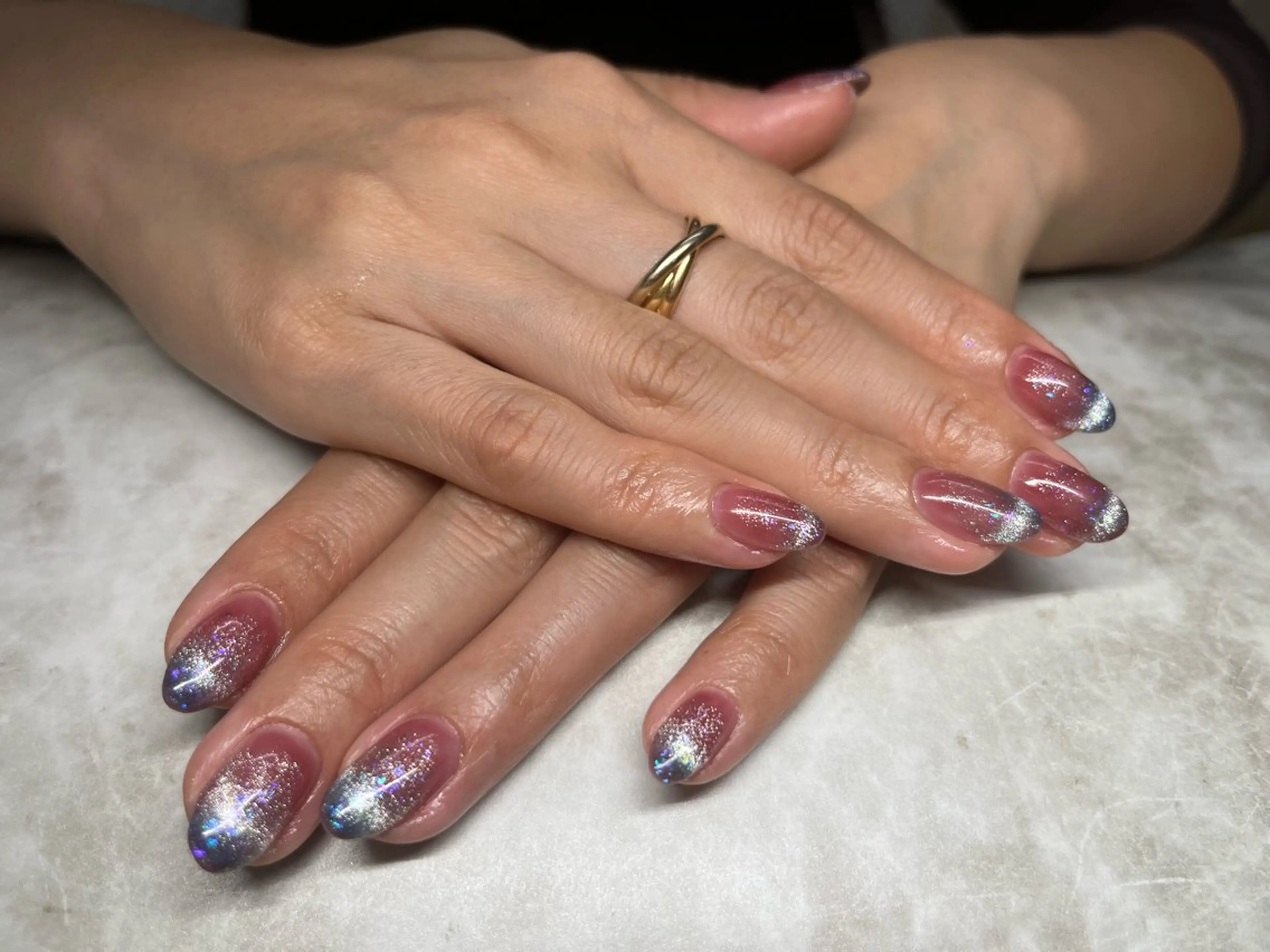 ネイル グラデーション マグネットネイル ワンカラーネイル ハンドネイル 閨匠上野店 テイのネイルデザイン