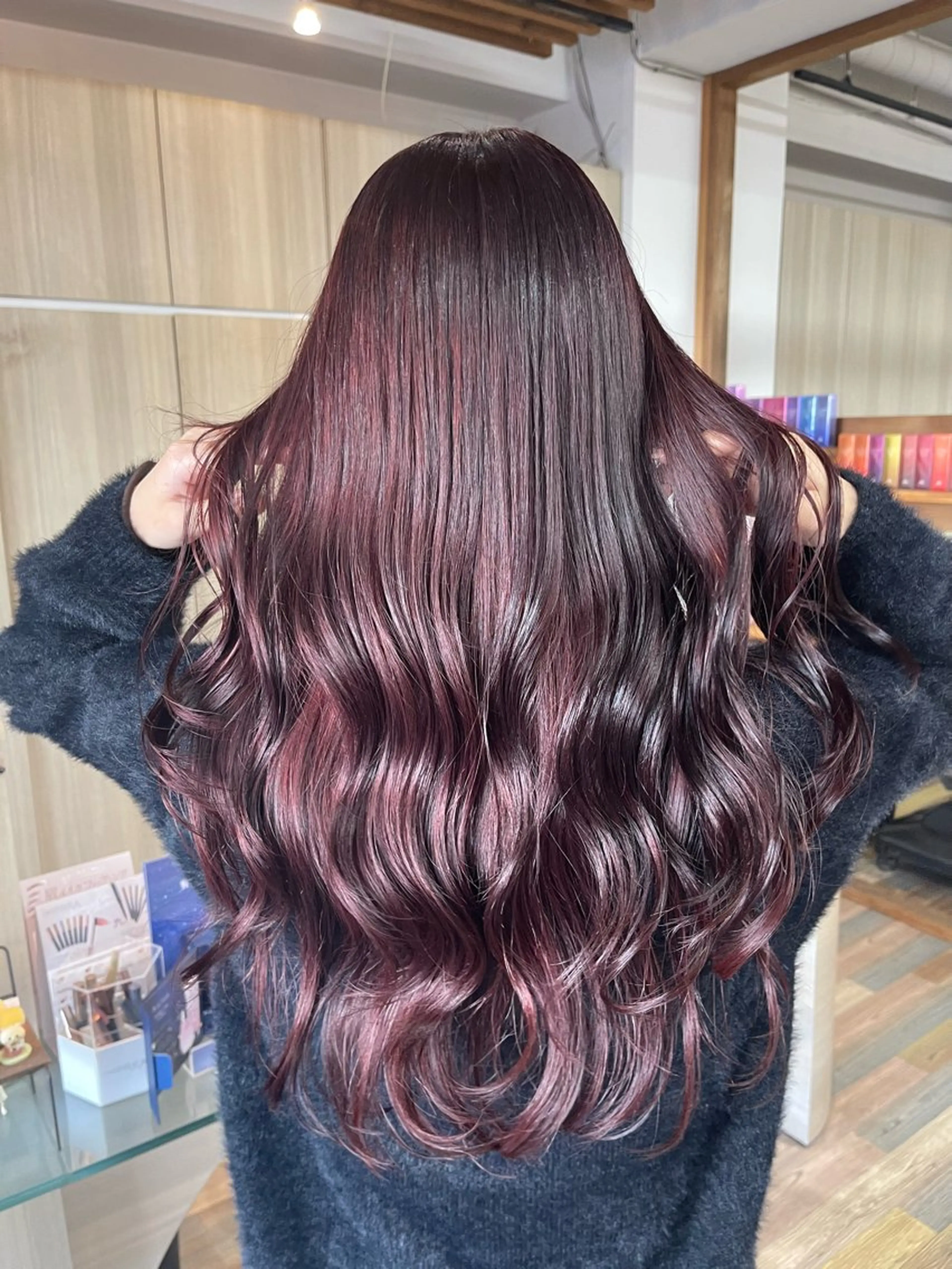 ロング カラー 野田頭 心🌿/ボブ レイヤー/艶カラーのヘアスタイル