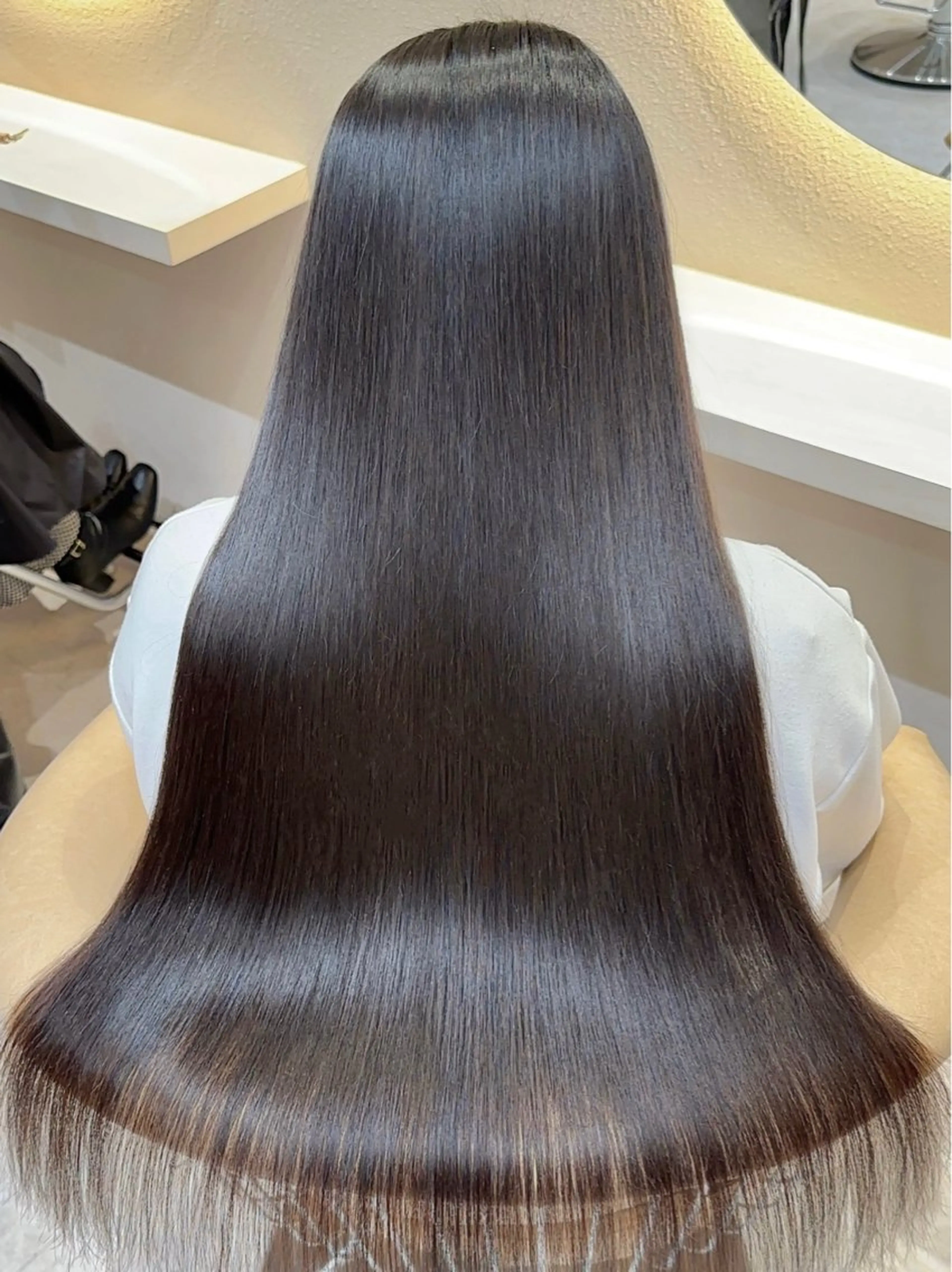 セミロング カラー カット ヘアカラー 縮毛矯正 レイヤー❣️縮毛矯正 川村利幸のヘアスタイル