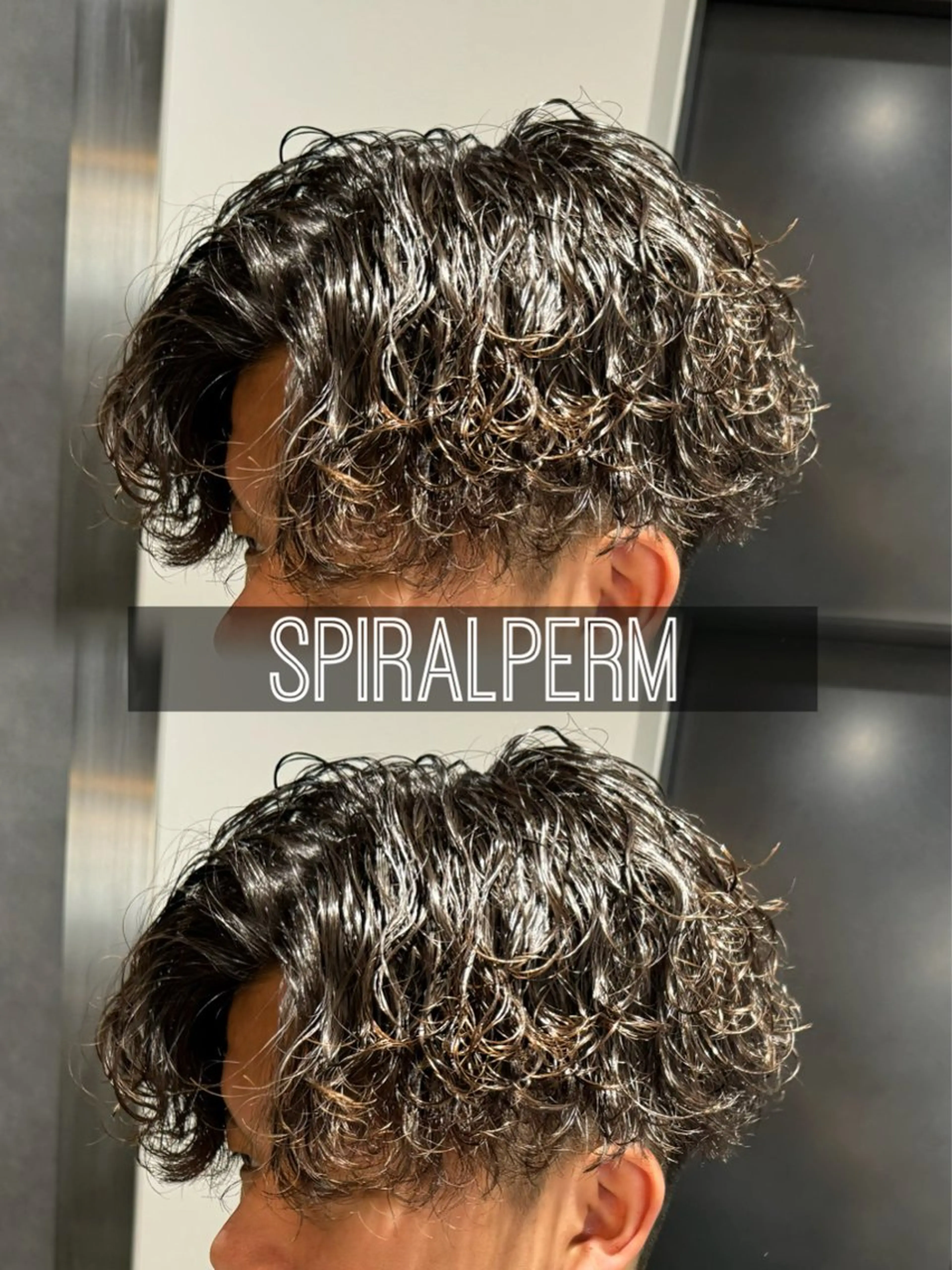 パーマ メンズ センターパート フェザーパーマ メンズハイライト メンズメッシュ マッシュ センターパート/フェ ザー🔥SHUYAのヘアスタイル