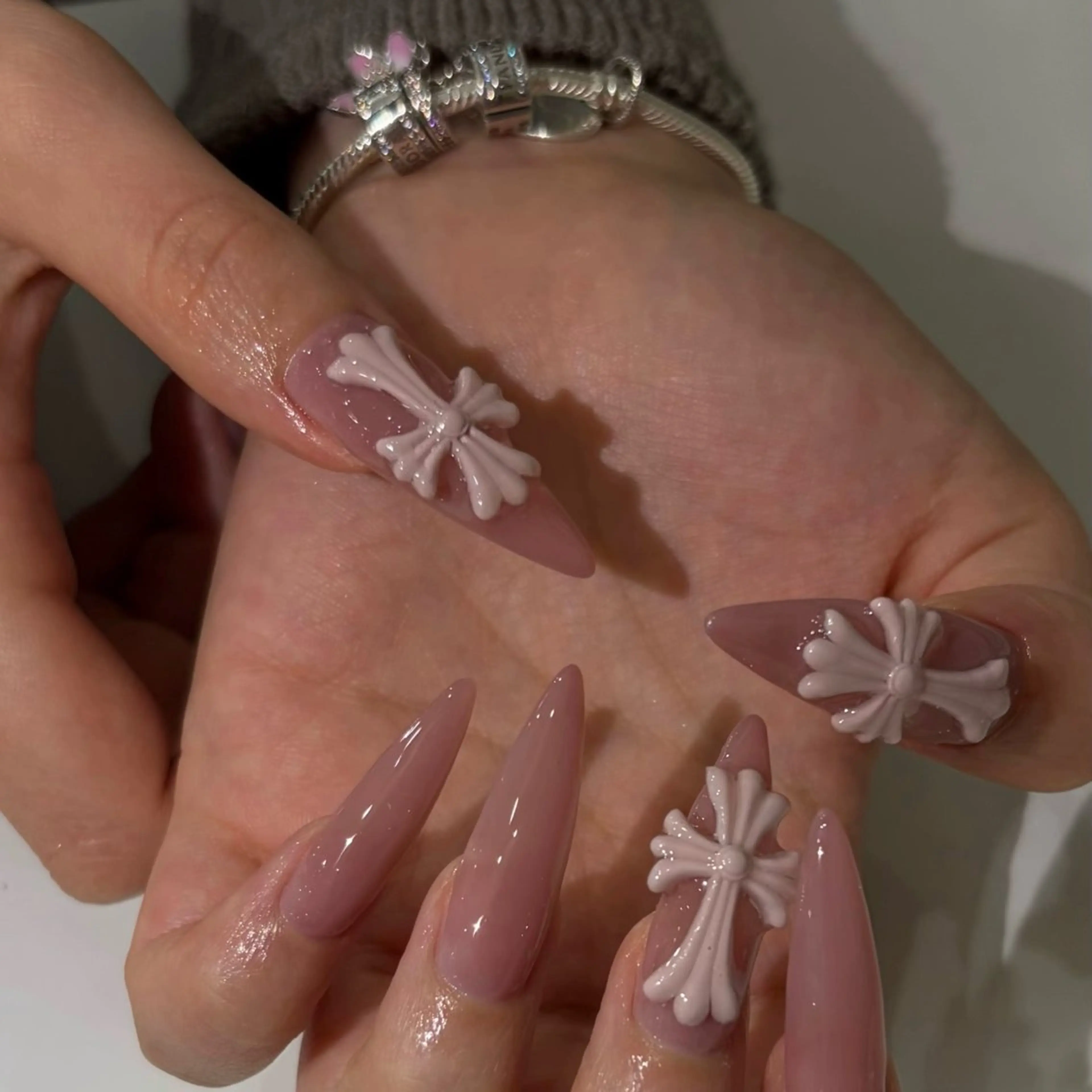 ネイル アートネイル 桜ネイル フラワーネイル ジェルネイル ガーリー ハンドネイル ハンドケア Kawaii Chiba nailのネイルデザイン