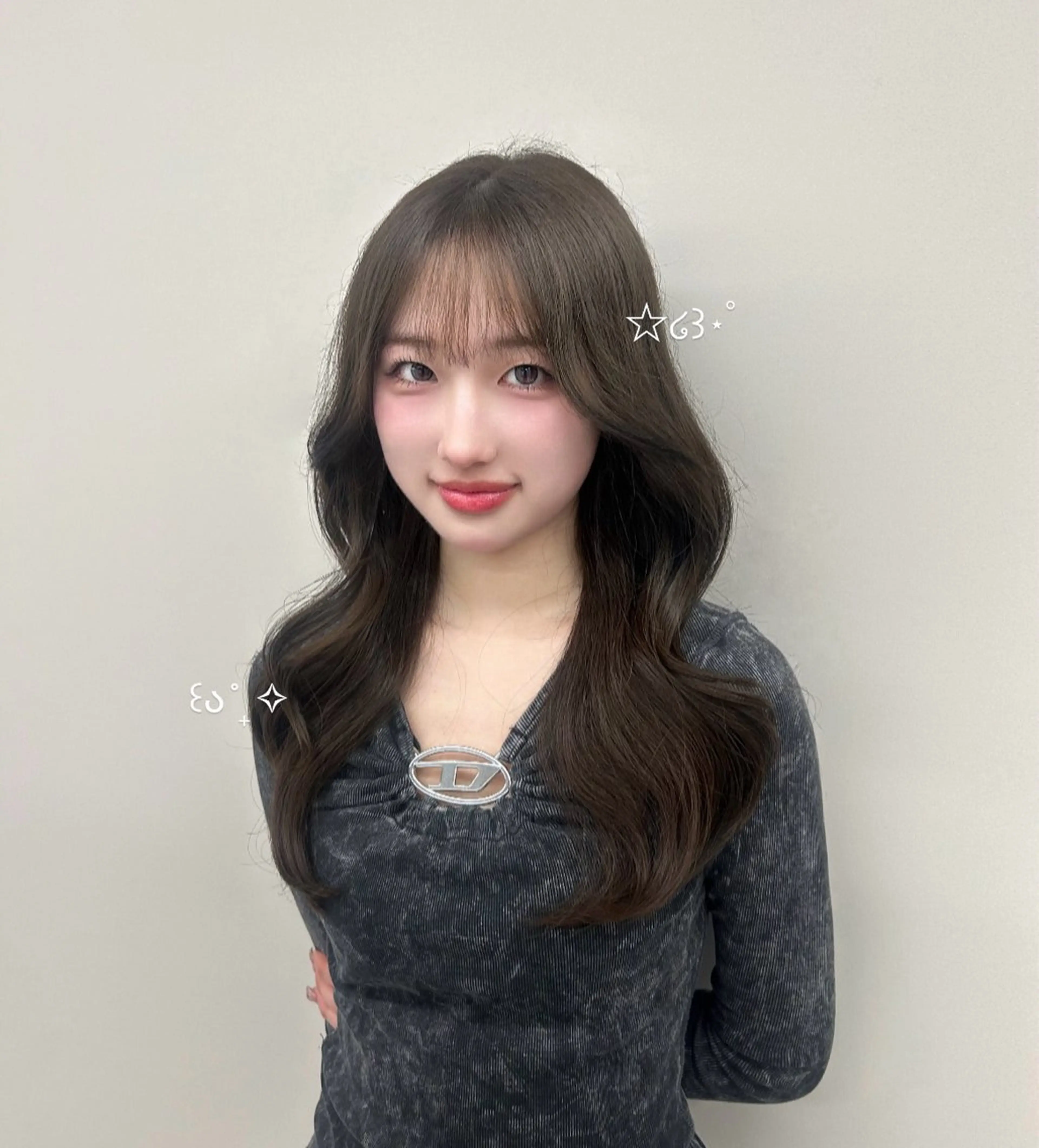 ロング カラー カット CYM所属・ワンカラー/レイヤー 🩷モエのヘアスタイル