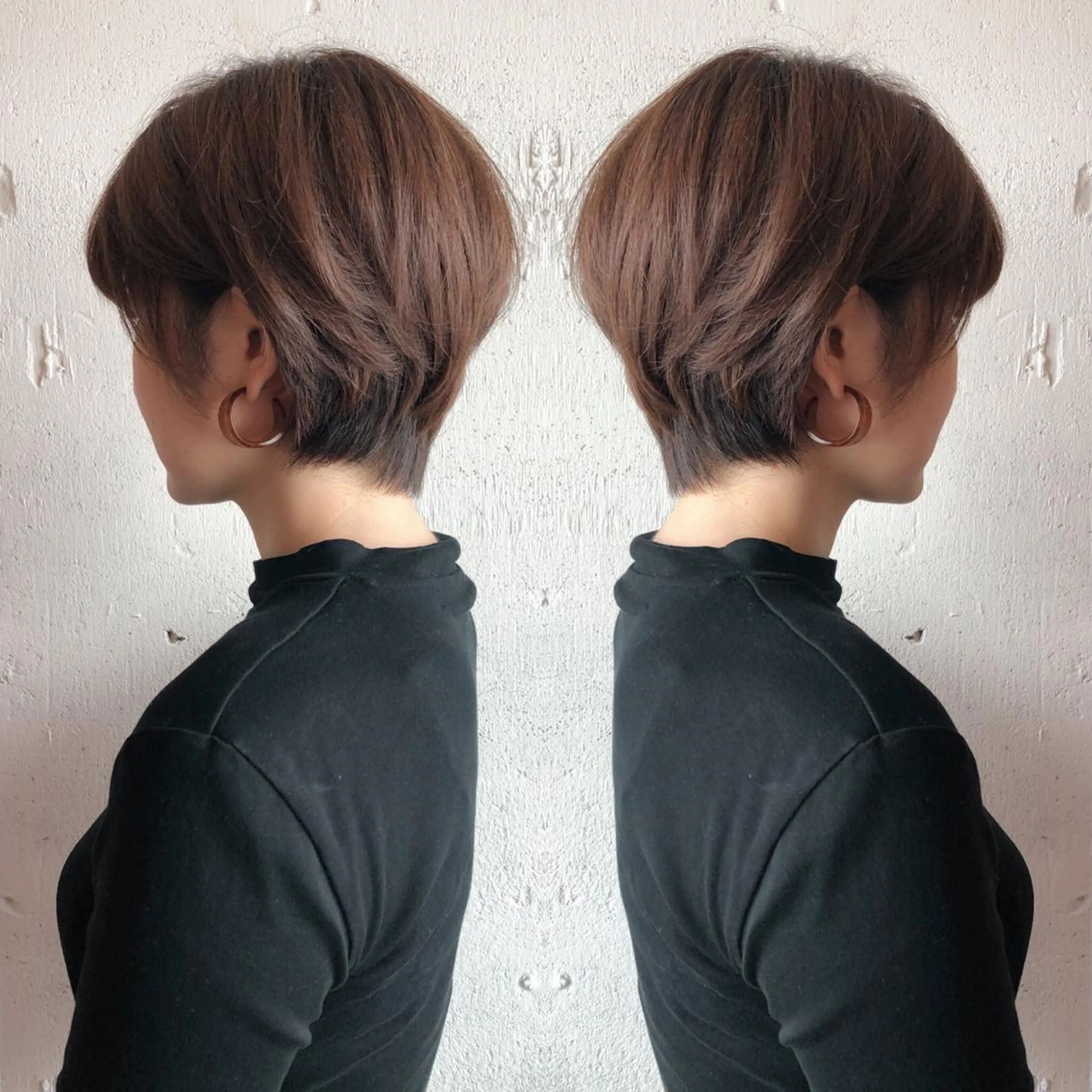 ショート ショートボブ ボブ ショートヘア カット ヘアカラー トリートメント あらき ちさとのヘアスタイル