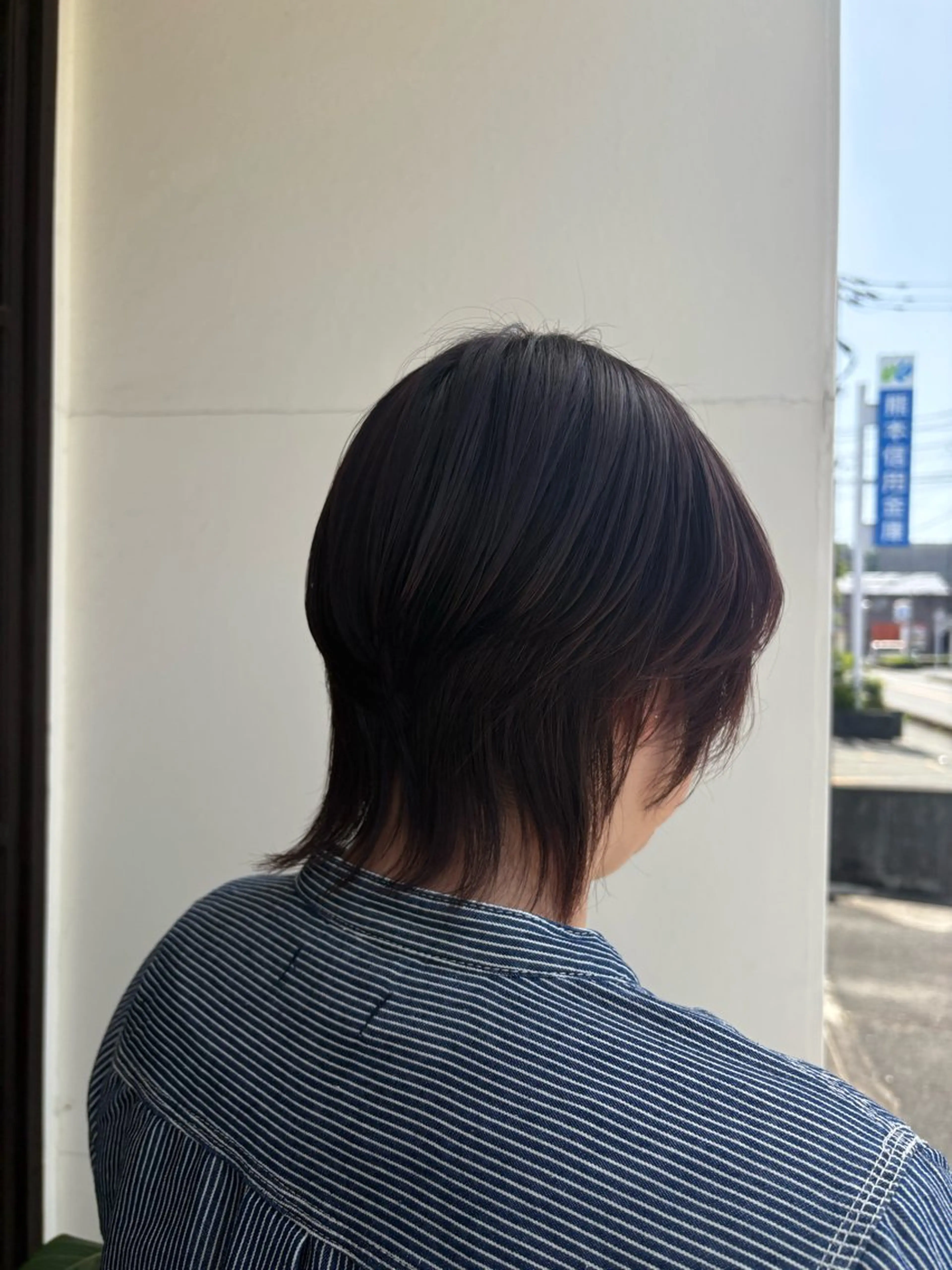 ミディアム カット ヘアカラー 松田 遥香のヘアスタイル