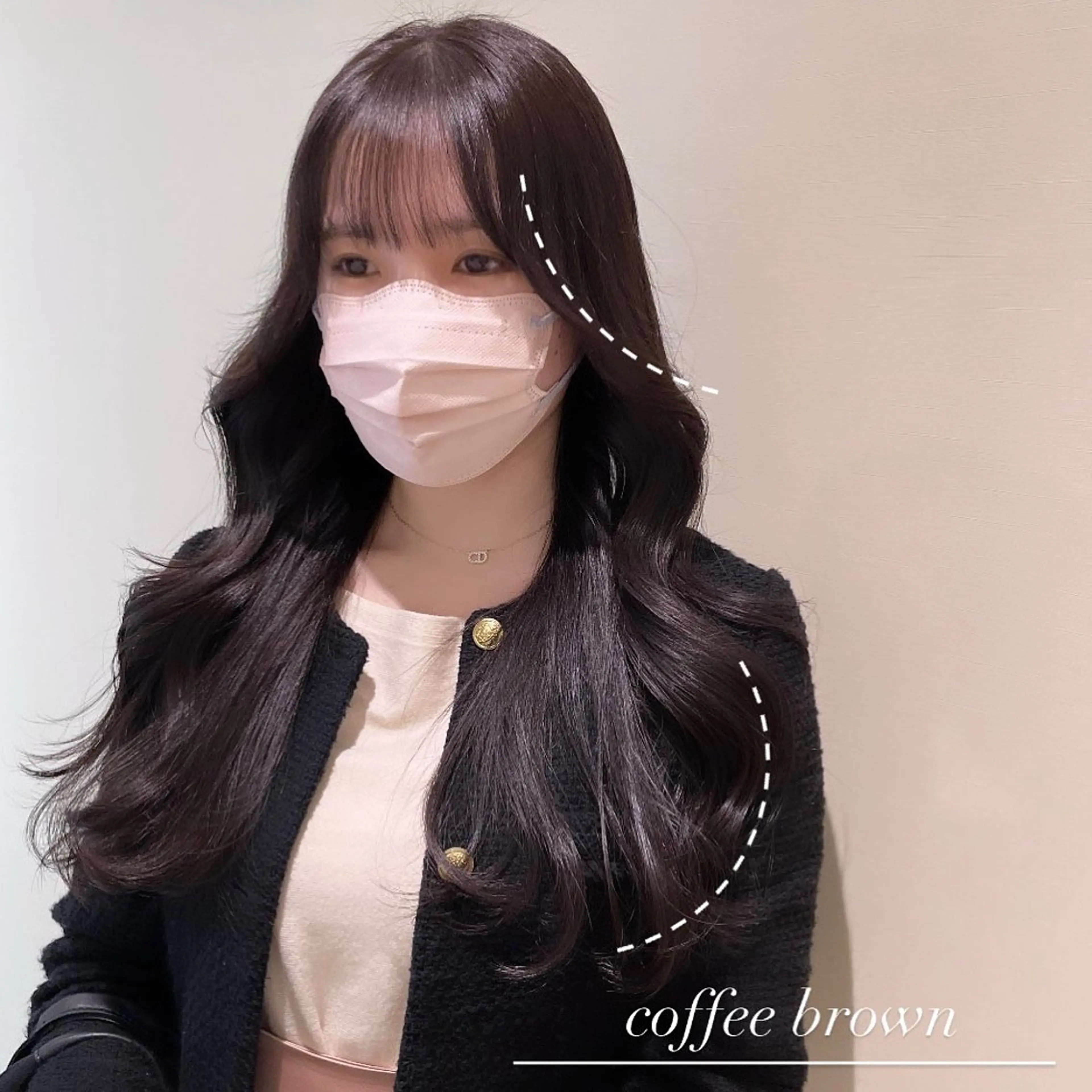 セミロング カラー カット ヘアカラー Ella所属・nana【艶髪】/ レイヤー/縮毛矯正のヘアスタイル