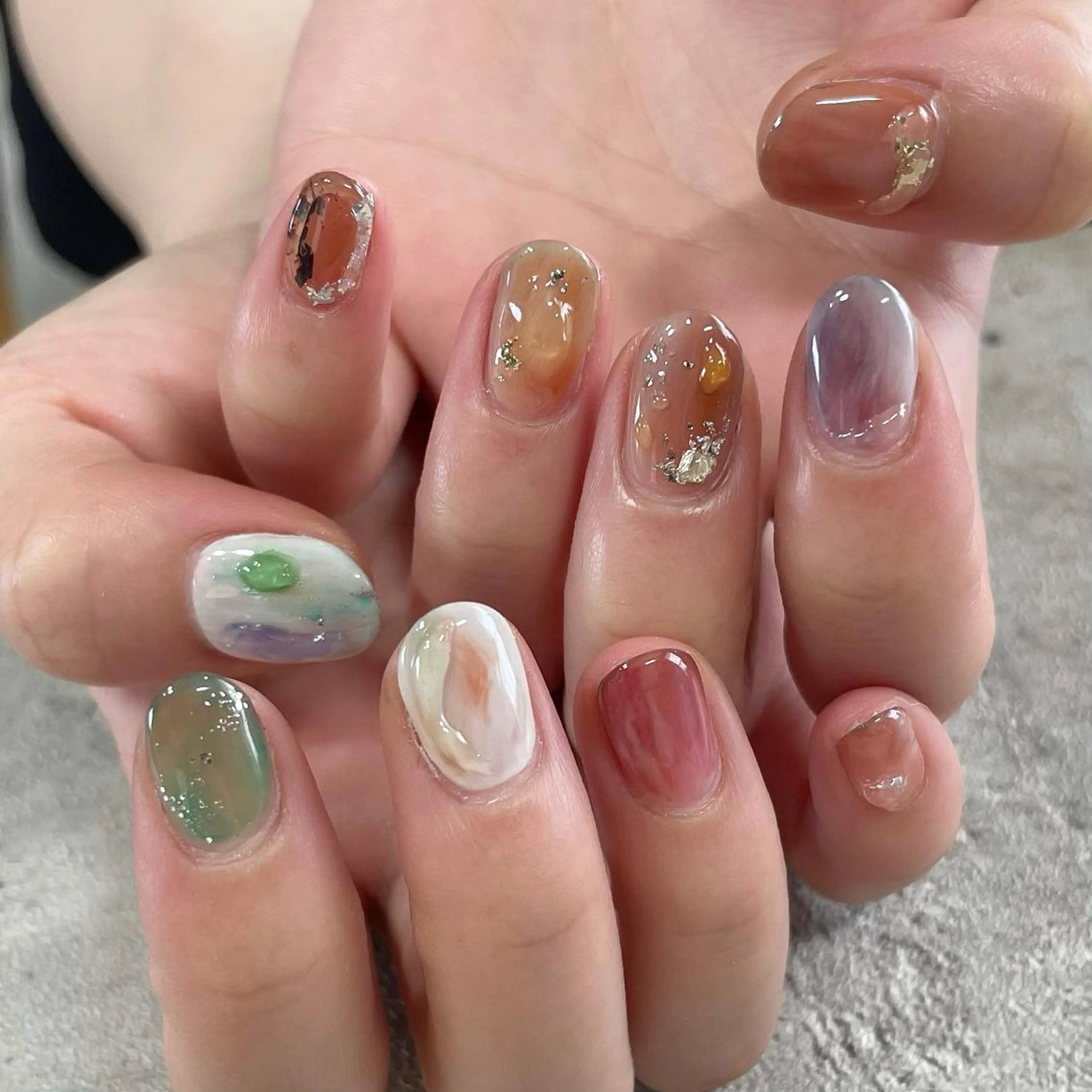 ネイル ジェルネイル 東 千夏のネイルデザイン