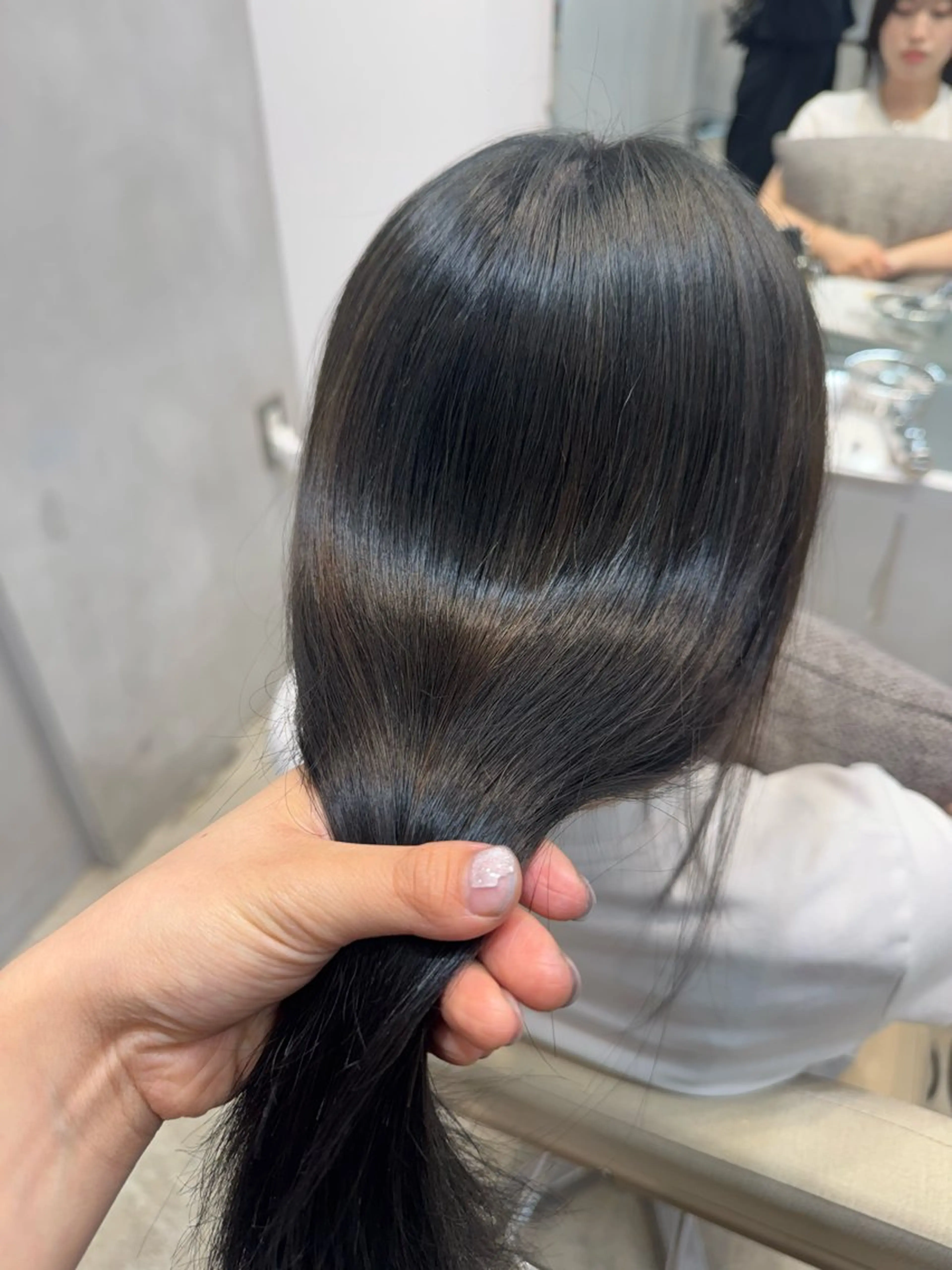 ロング カラー 韓国風カラー 韓国風ヘア Ence 銀座所属・植木 まりなのヘアスタイル