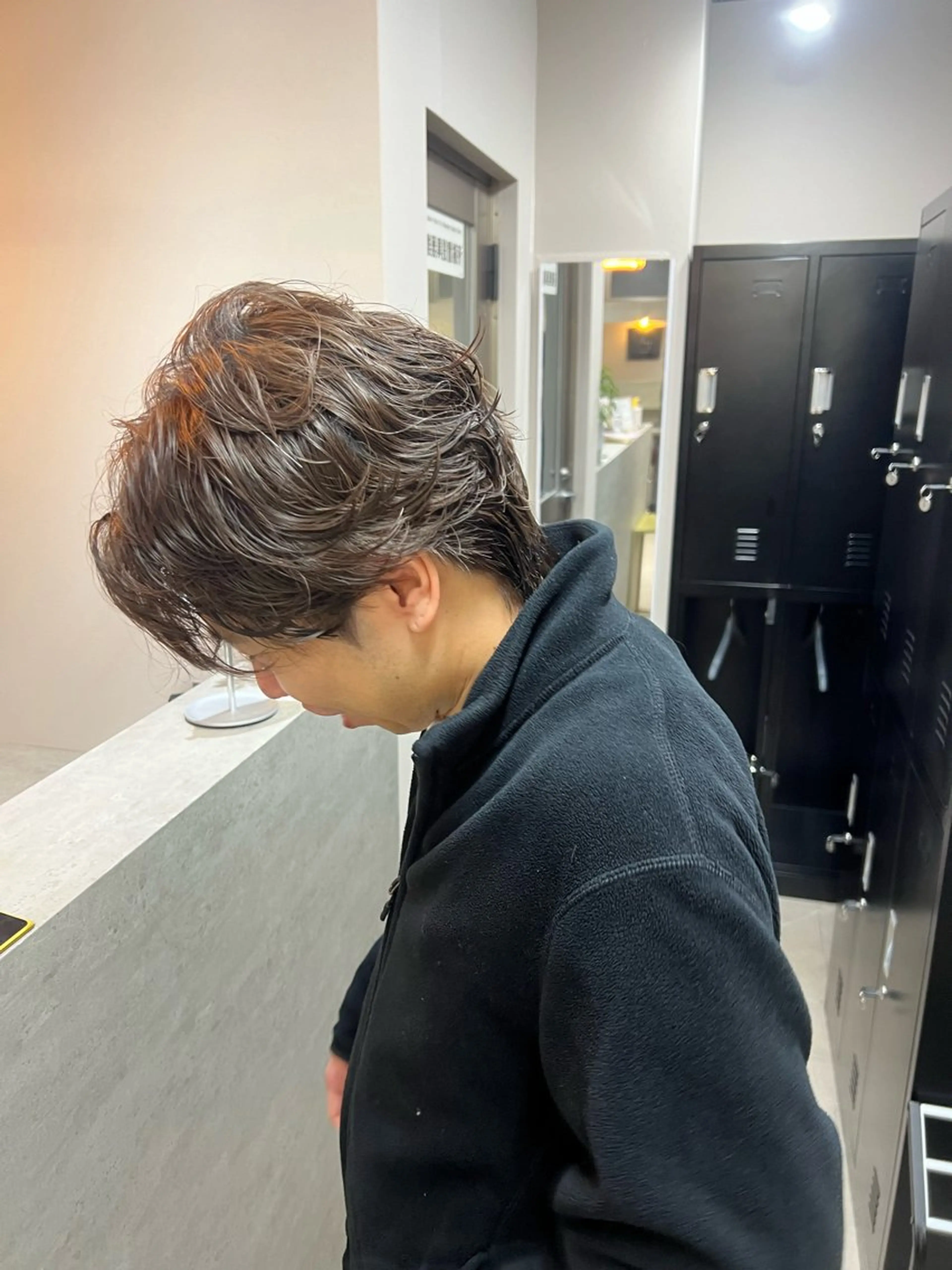 パーマ メンズ カット パーマ フラッグヘアー所属・Asuka ❁⃘のヘアスタイル