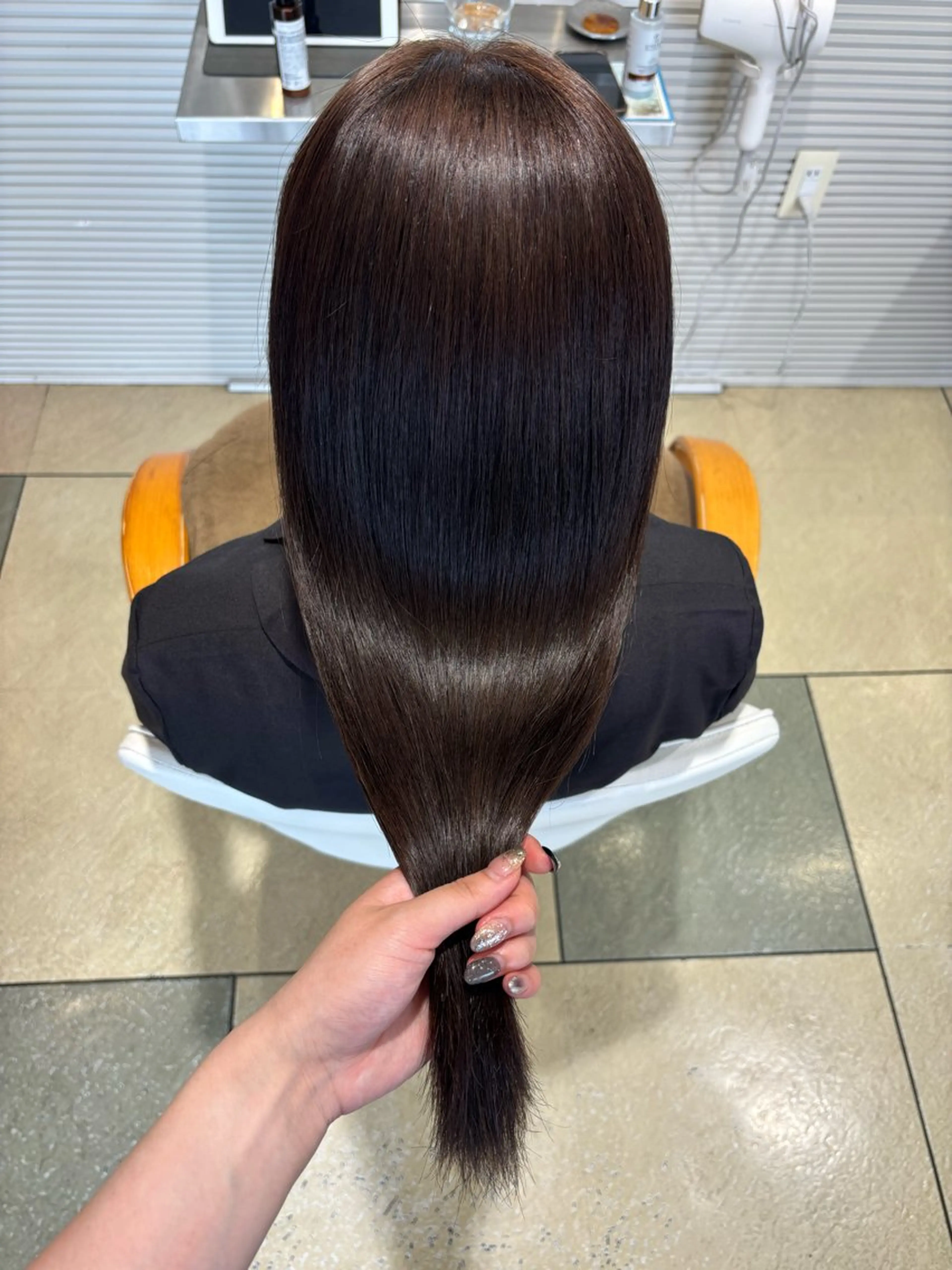 ロング カラー 髪質改善 ロング トリートメント カット ヘアカラー トリートメント 透明感カラー/ くびれヘア/ユウユのヘアスタイル